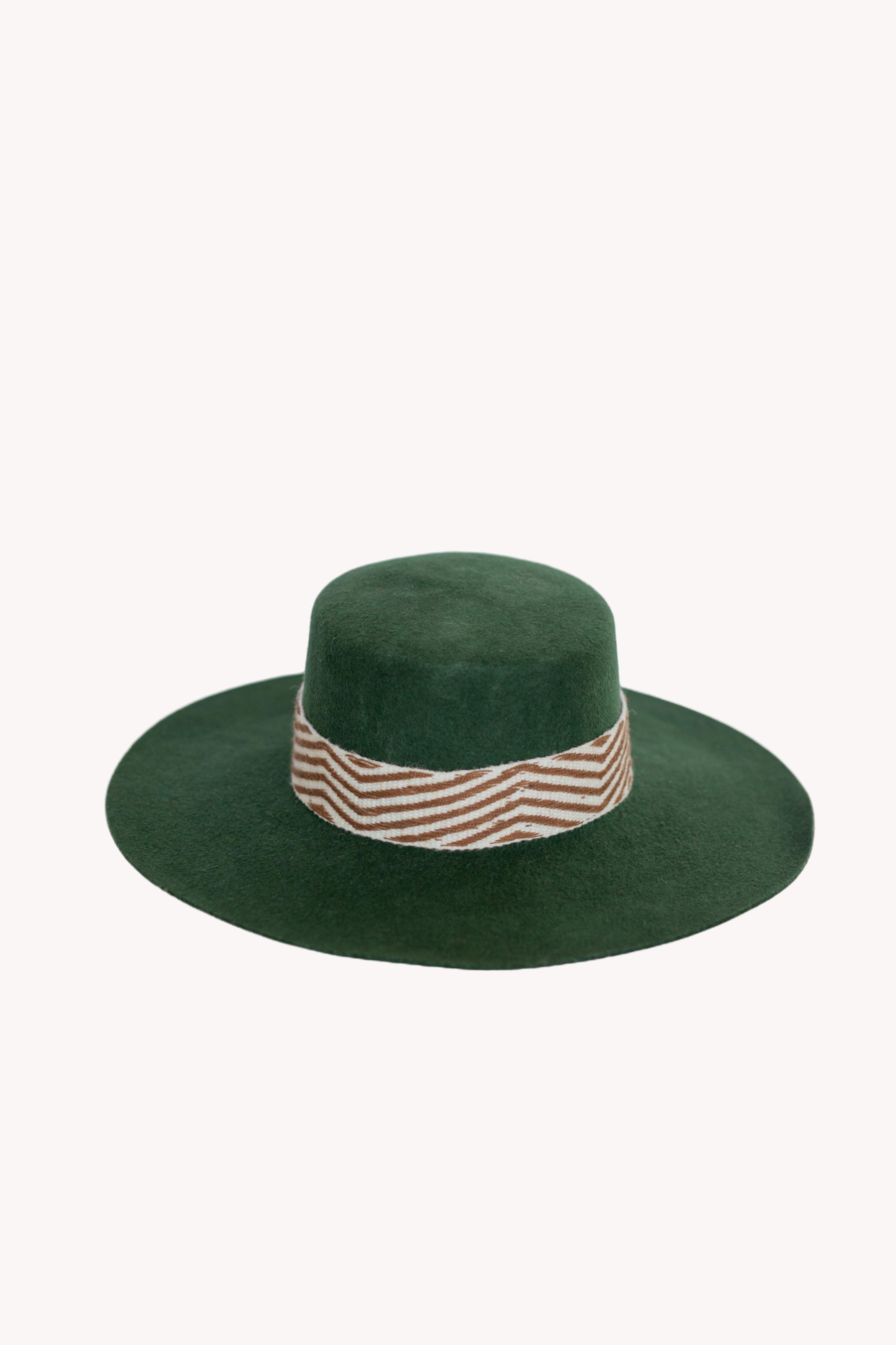 Hunter Green Spanish Hat.