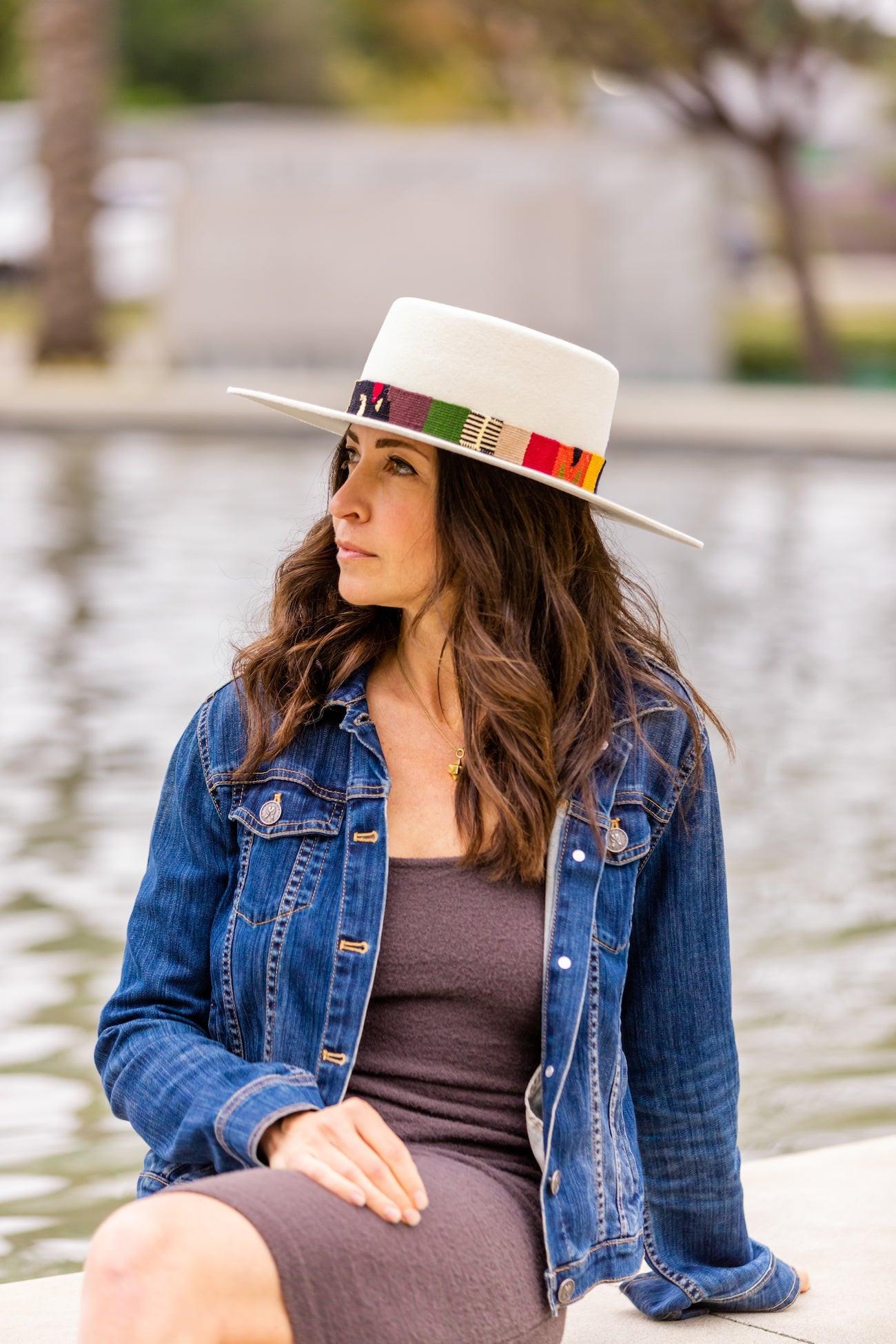 Speckled White Spanish Hat.
