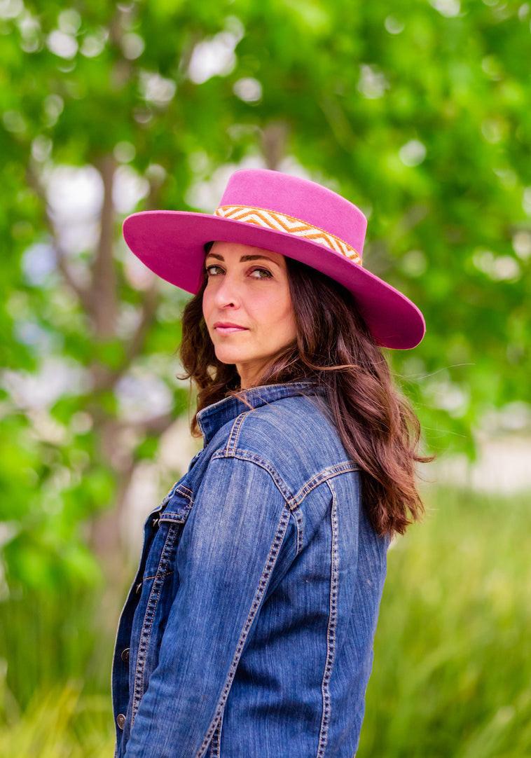 Berry Pink Spanish Hat.