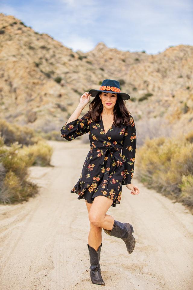 Charcoal Grey Western Hat.