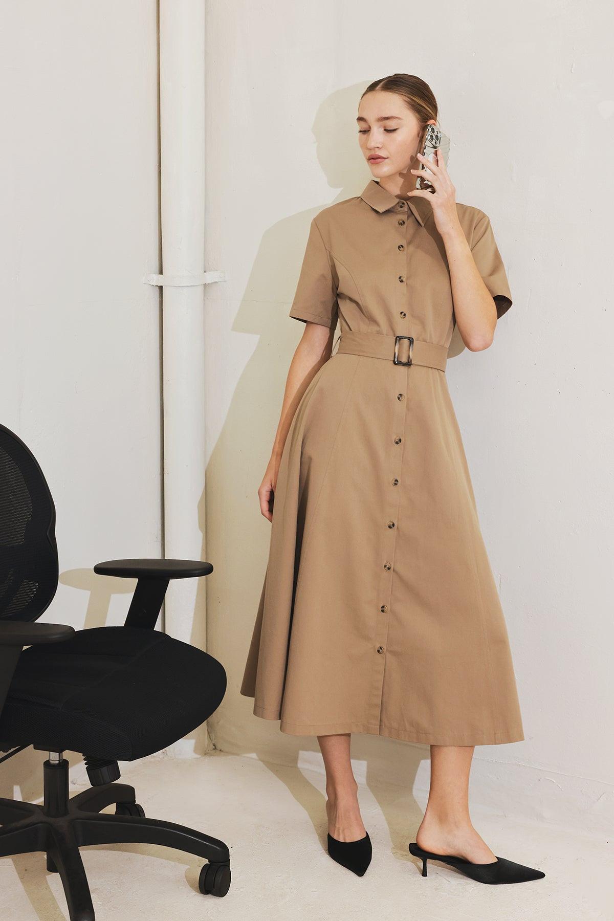 LUCKY ME WOVEN MIDI DRESS - Flying Tomato - DRESSES - Freemarket