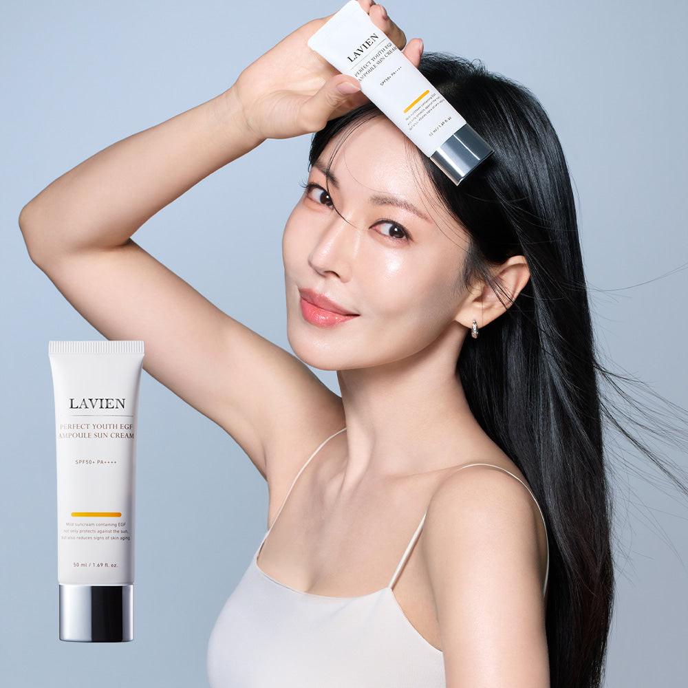 Perfect Youth EGF Ampoule Sun Cream.