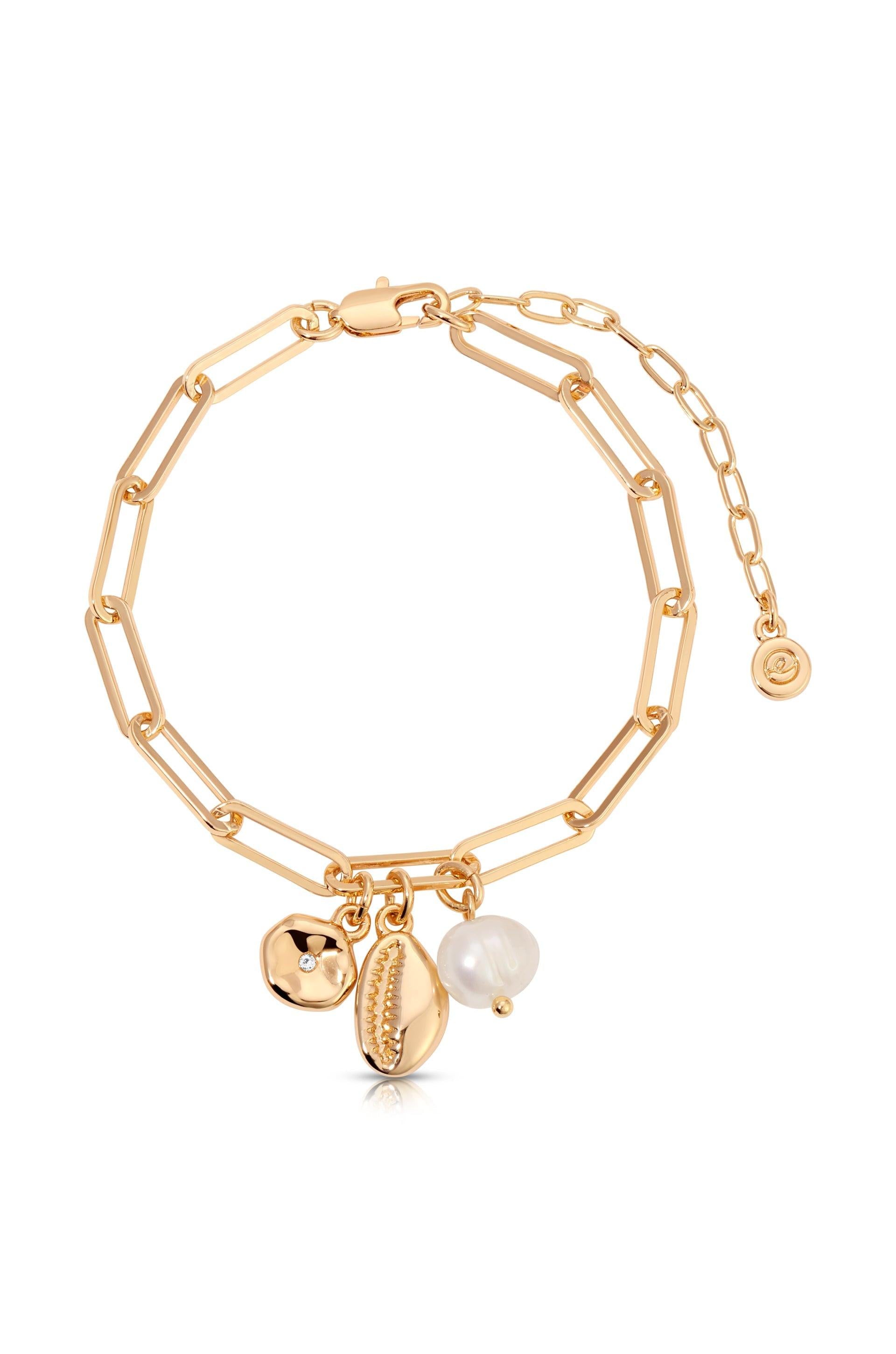 Golden Shore Charm Bracelet - Flying Tomato - Bracelets - Ettika