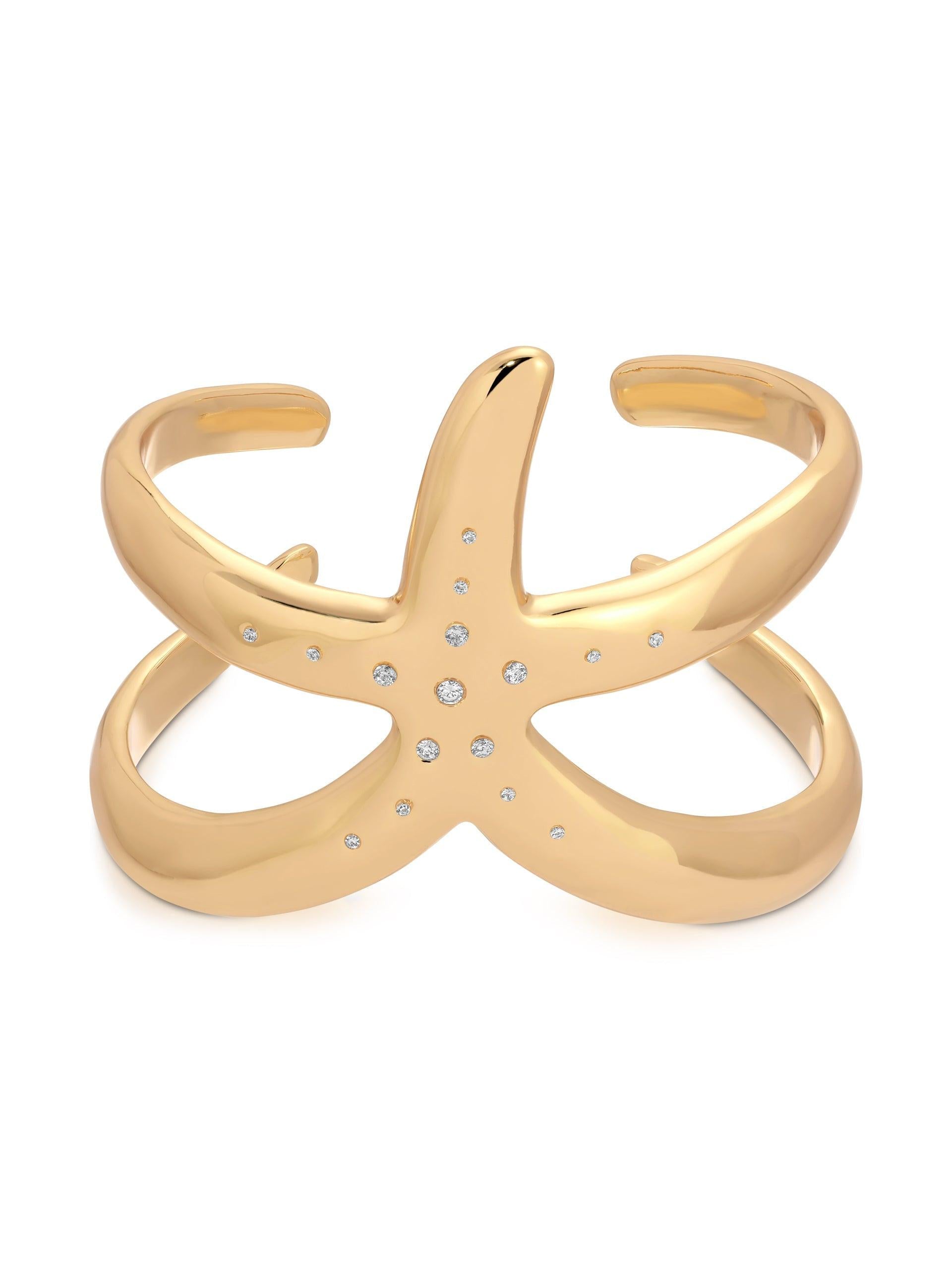 Starfish Luxe Cuff - Flying Tomato - Cuffs and Bangles - Ettika