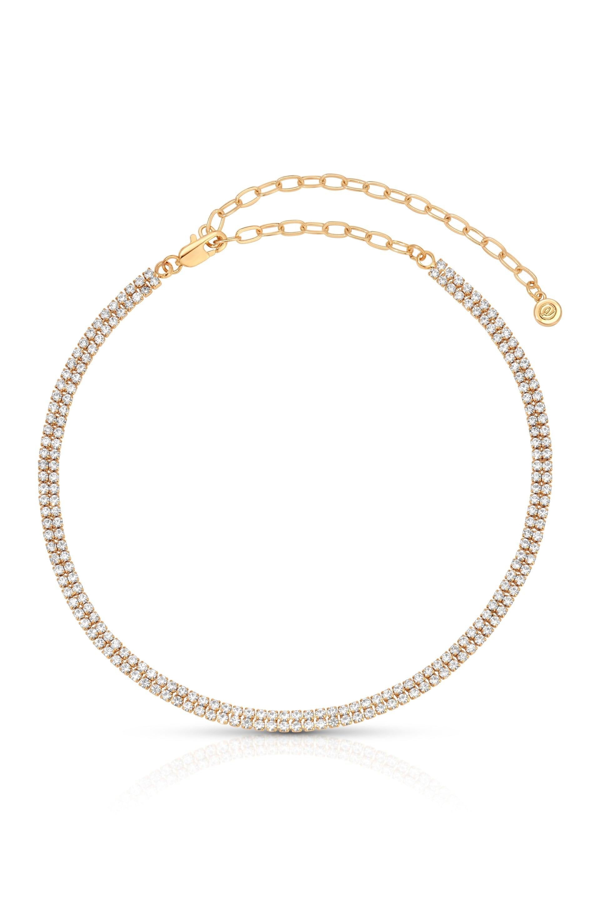 Crystal Simplicity Choker - Flying Tomato - Necklaces - Ettika