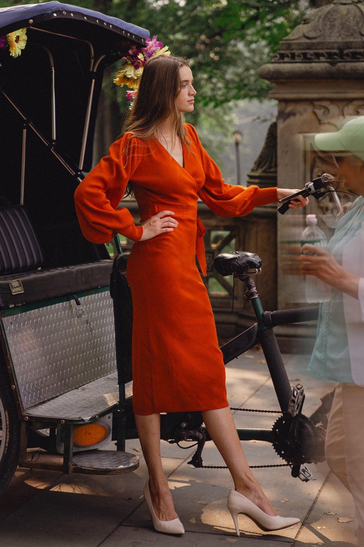 ADORABLE IDEAL SWEATER MIDI DRESS.