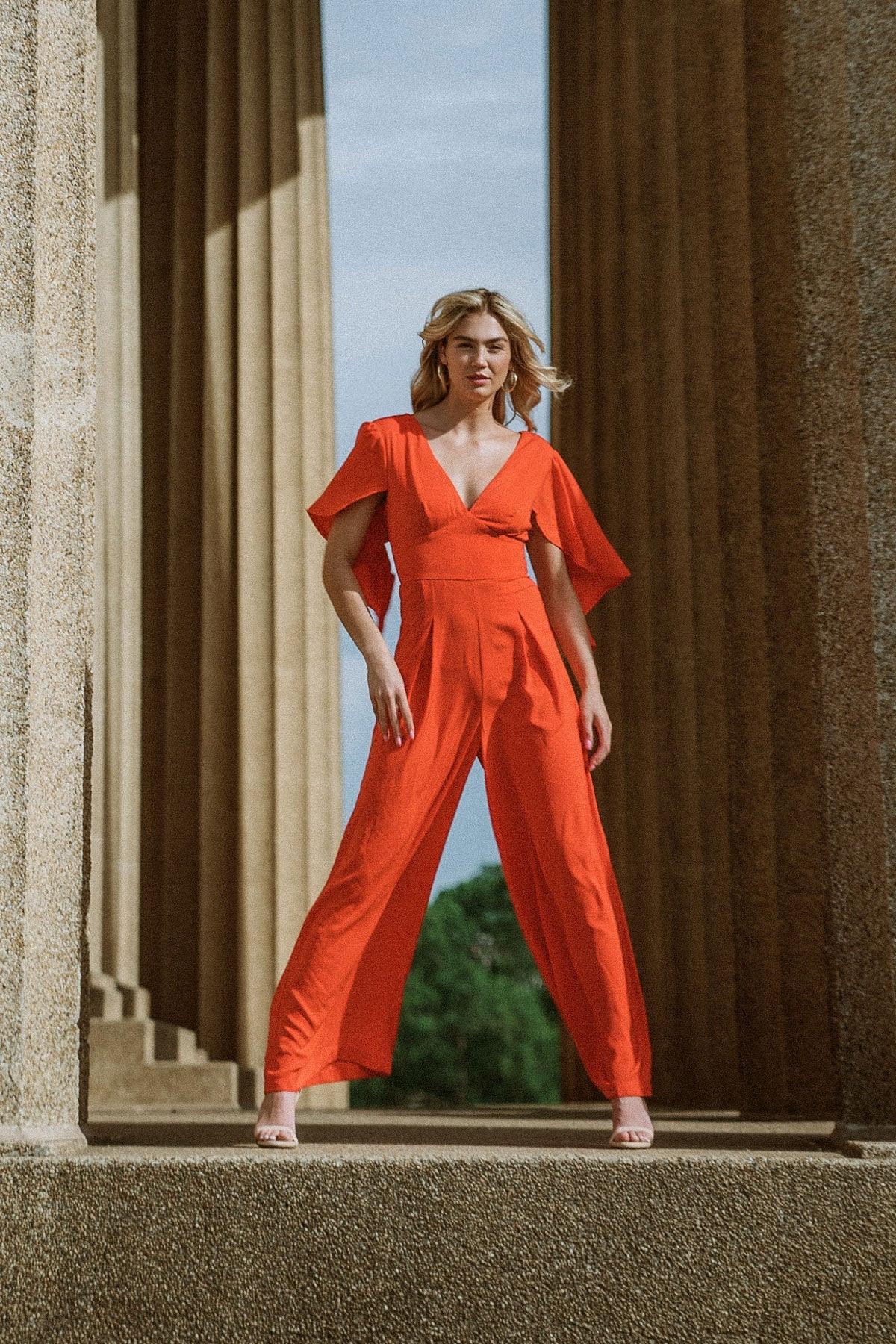 RAISED ON PROMISES STARS WOVEN JUMPSUIT.