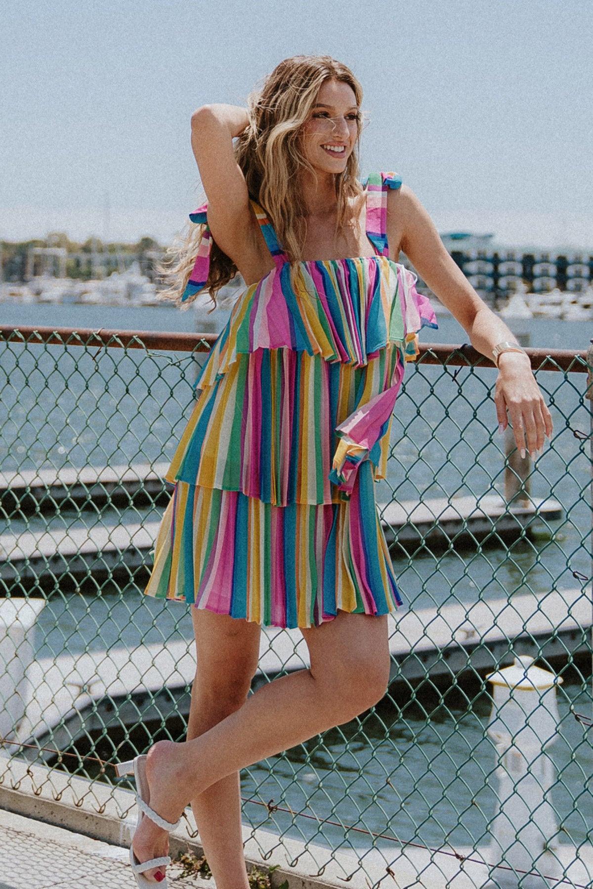 PROPER PARADISE WOVEN MINI DRESS - Flying Tomato - DRESSES - Flying Tomato