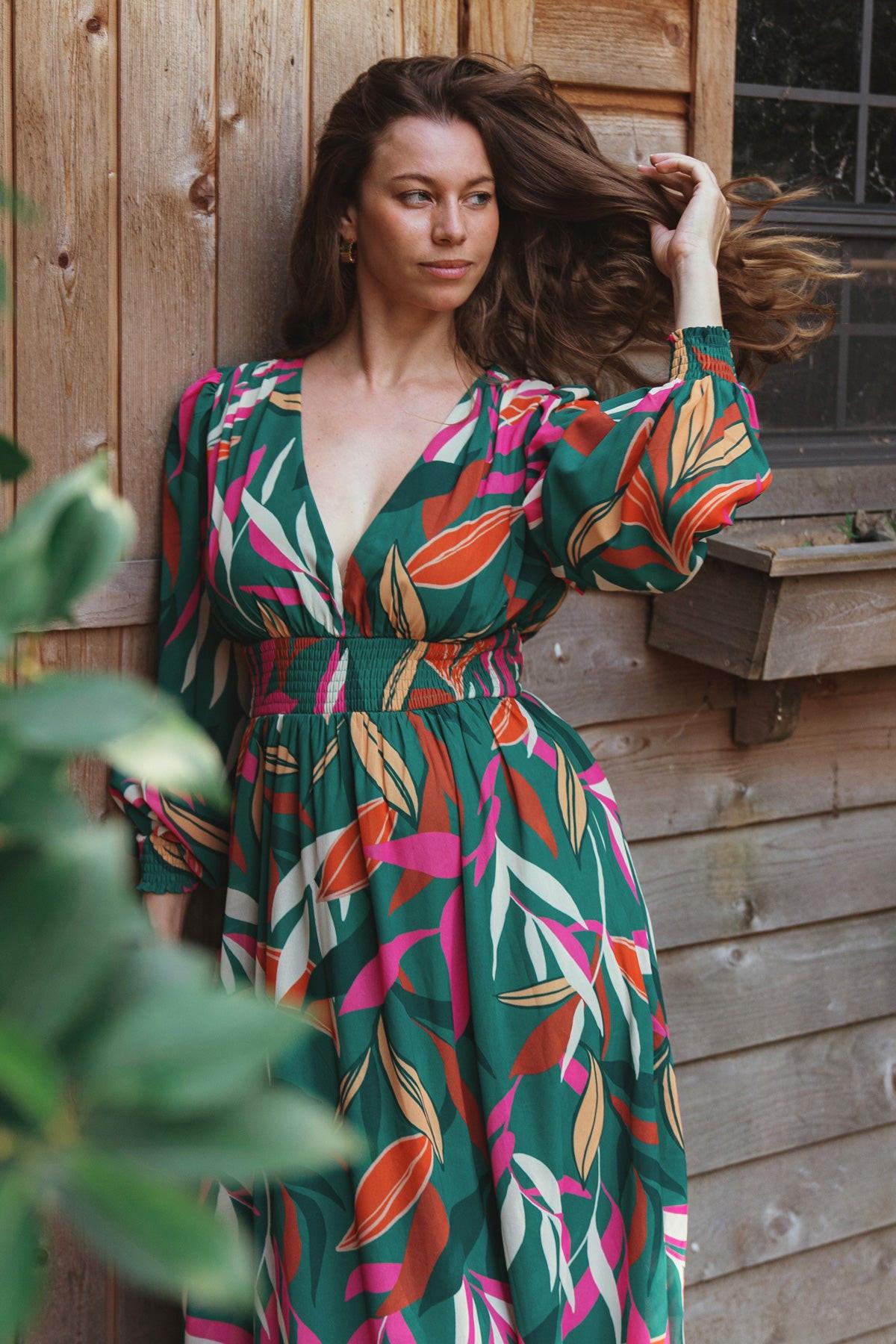 GONE COASTAL WOVEN MAXI DRESS.