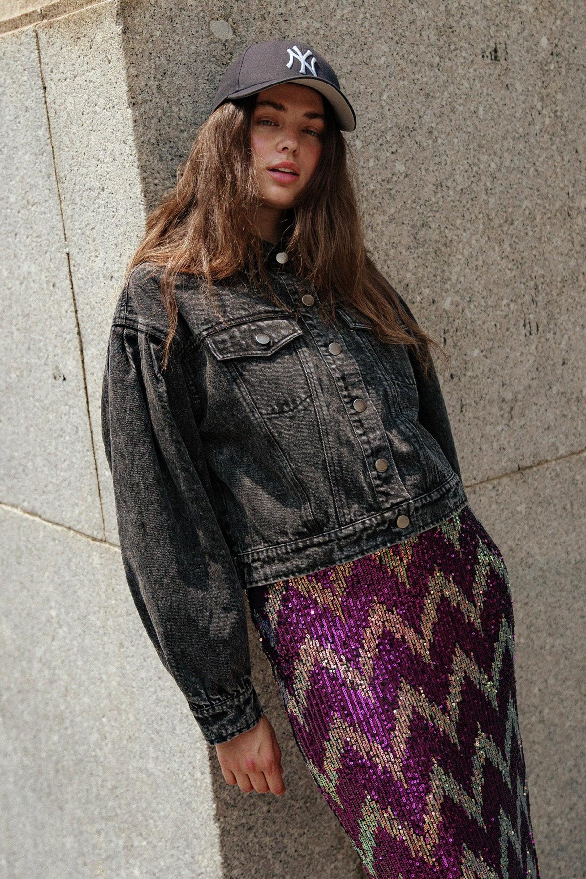 SEE YOU GO DENIM JACKET.