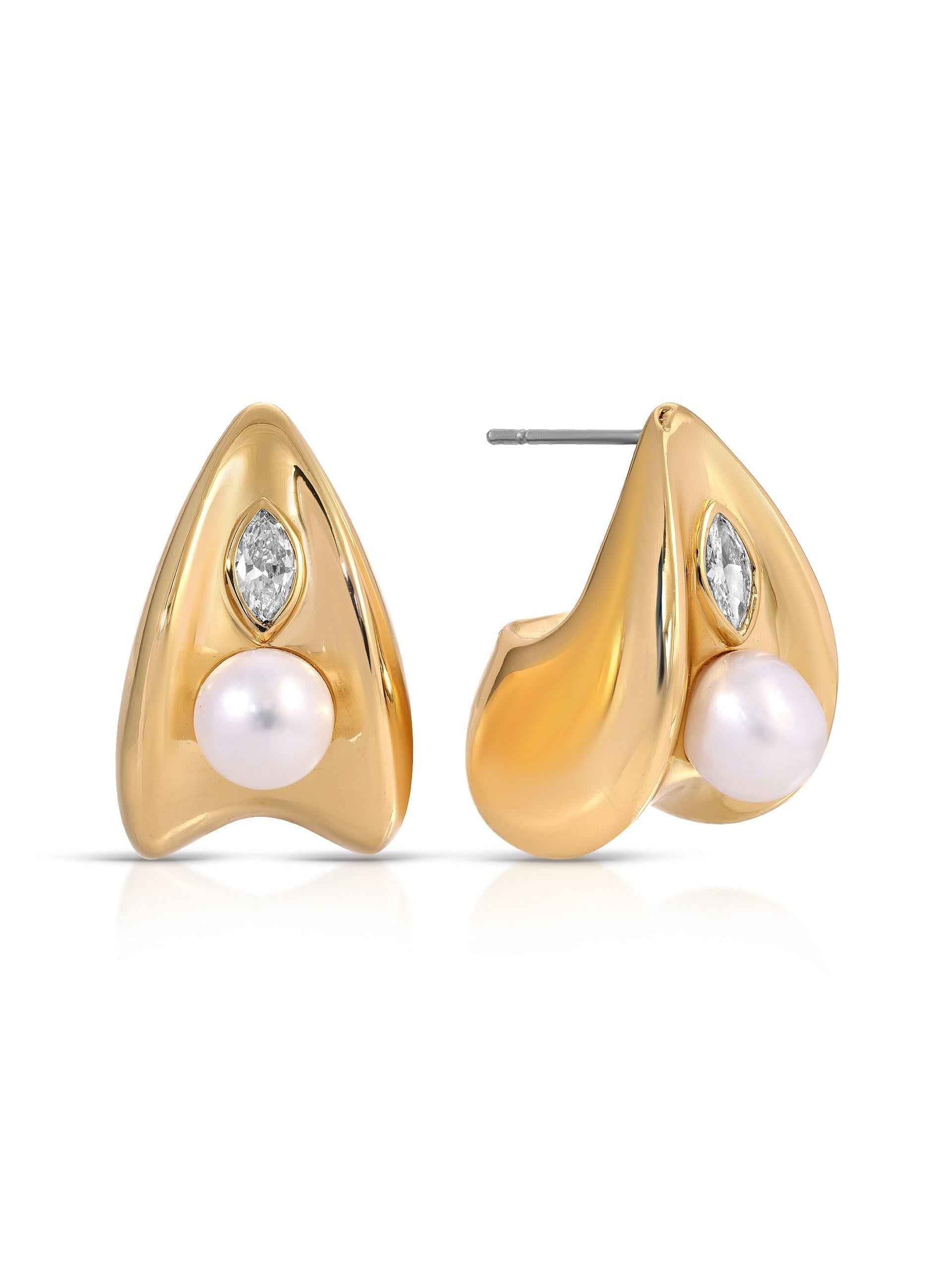 Soft Curve Earrings - Flying Tomato - Earrings - Ettika