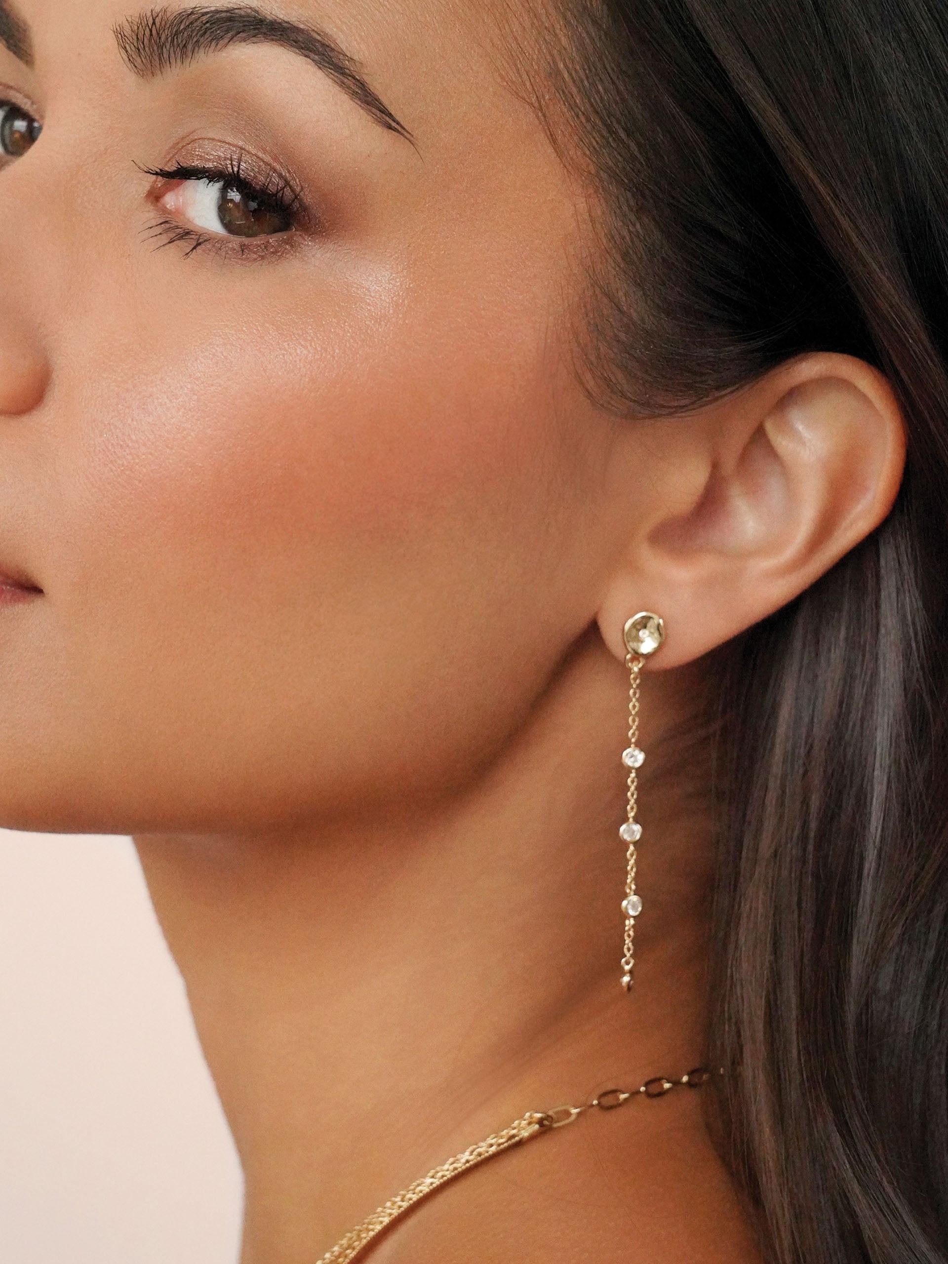 Dainty Dream Drop Earrings.