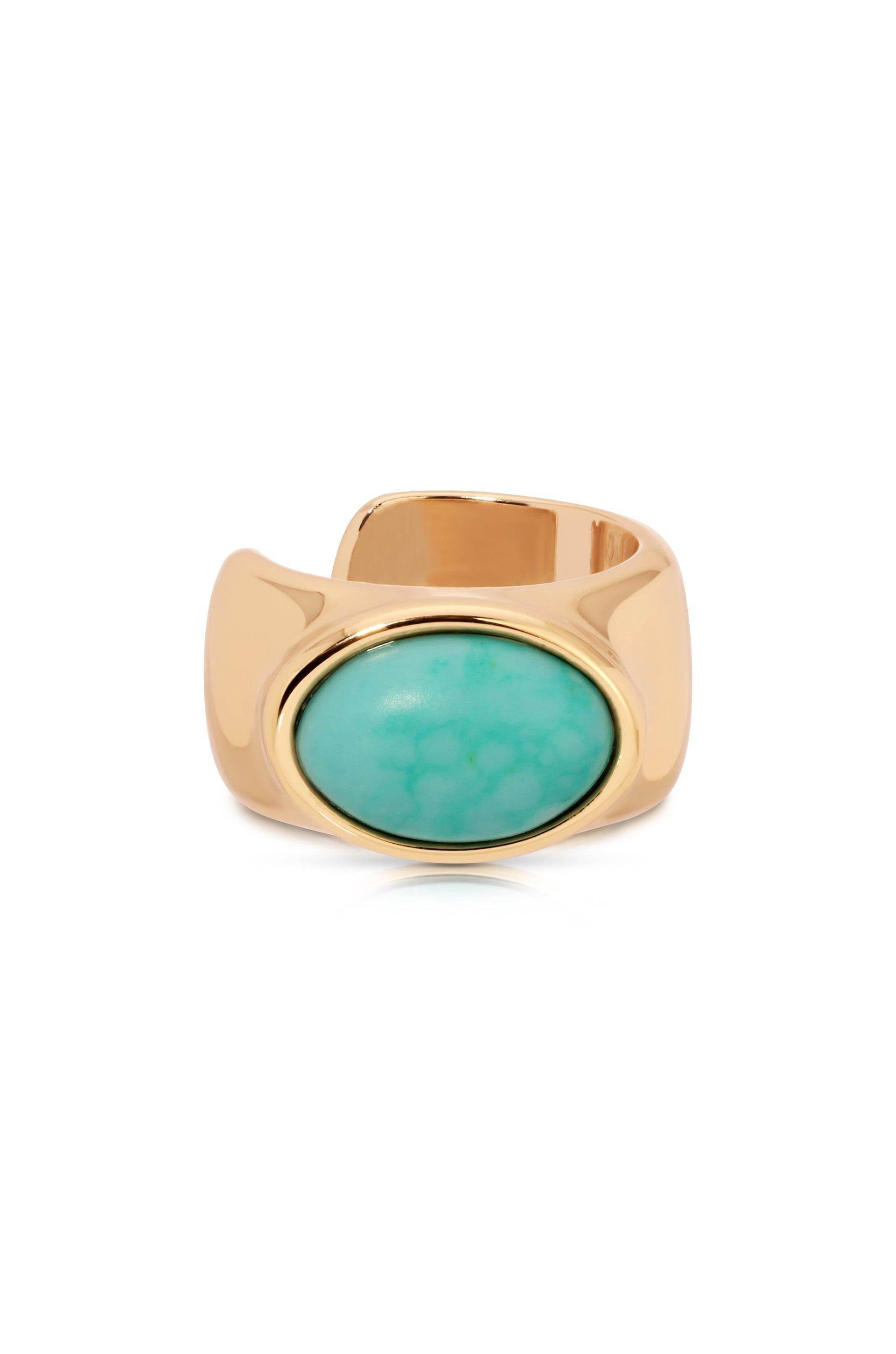 Turquoise Solstice Ear Cuff - Flying Tomato - Ear Cuffs - Ettika