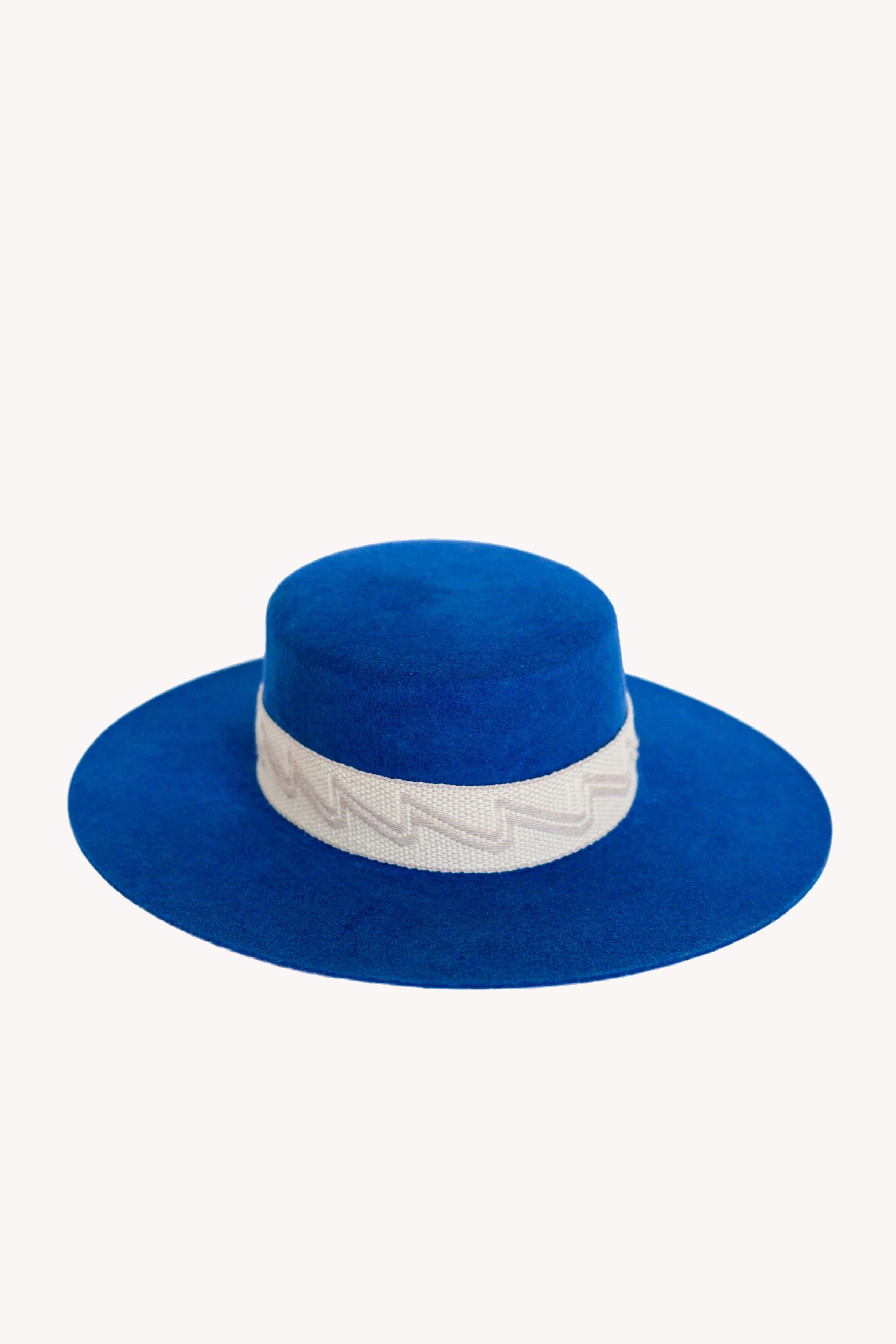 Electric Blue Spanish Hat.