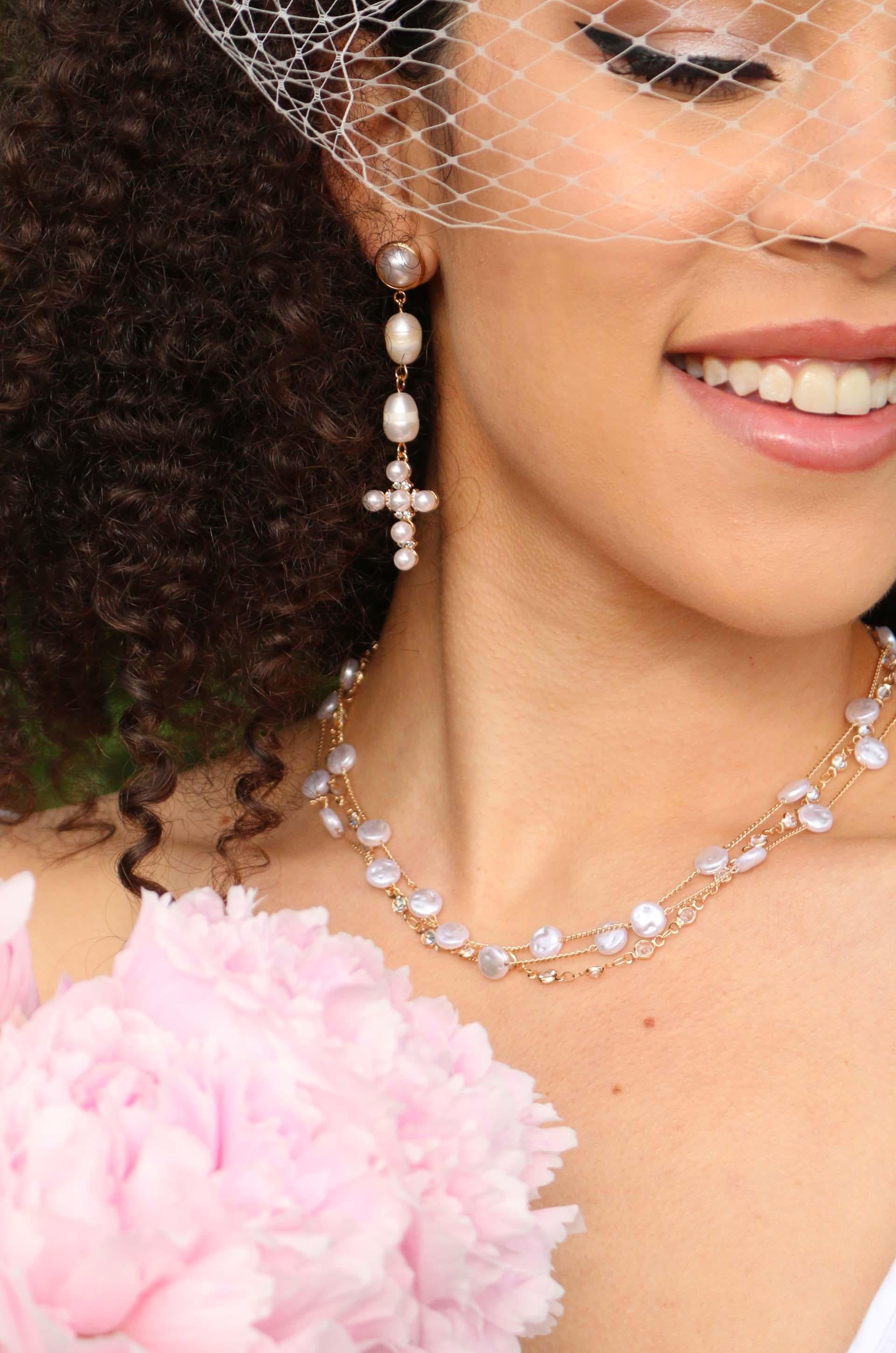 Dressed in Pearls Layered Necklace - Flying Tomato - Necklaces - Ettika