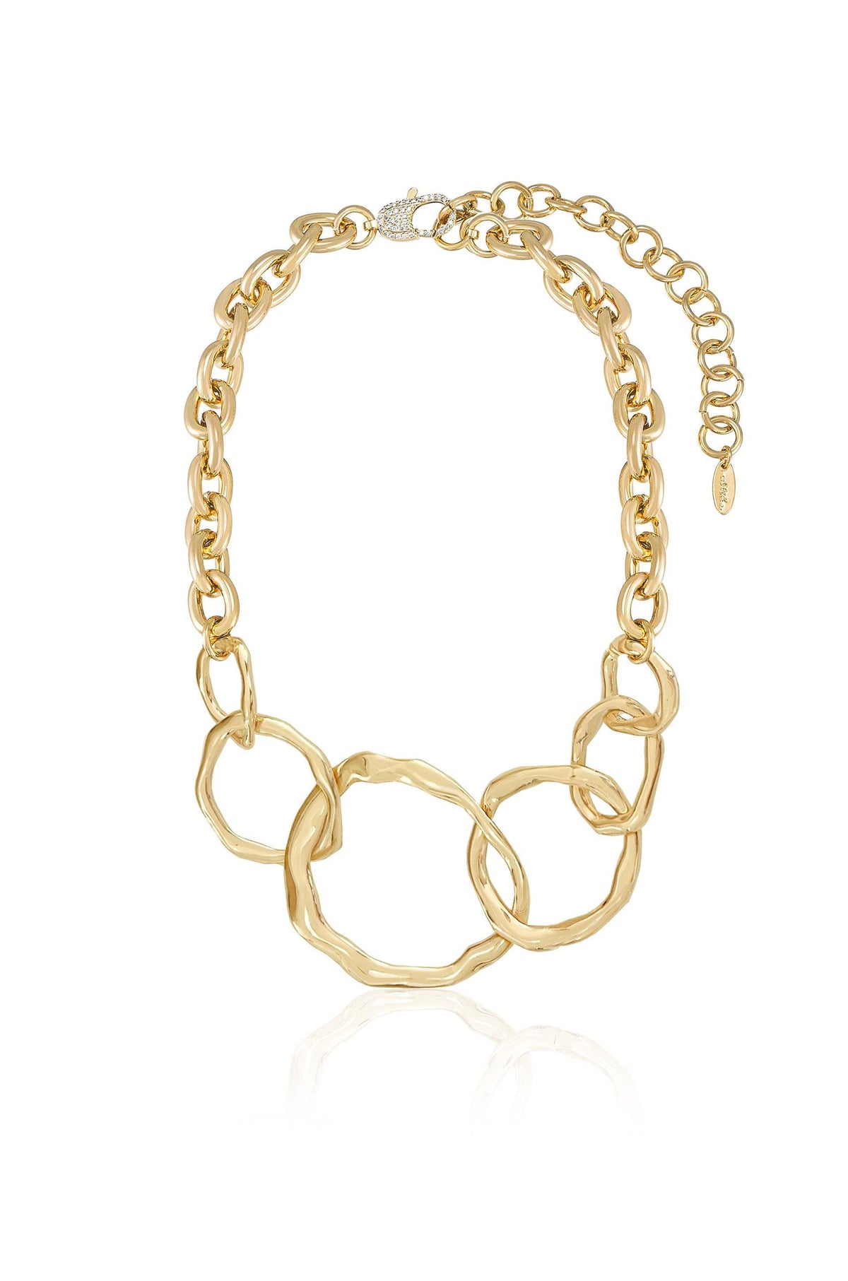 Interlocking Golden Chain Necklace - Flying Tomato - Necklaces - Ettika