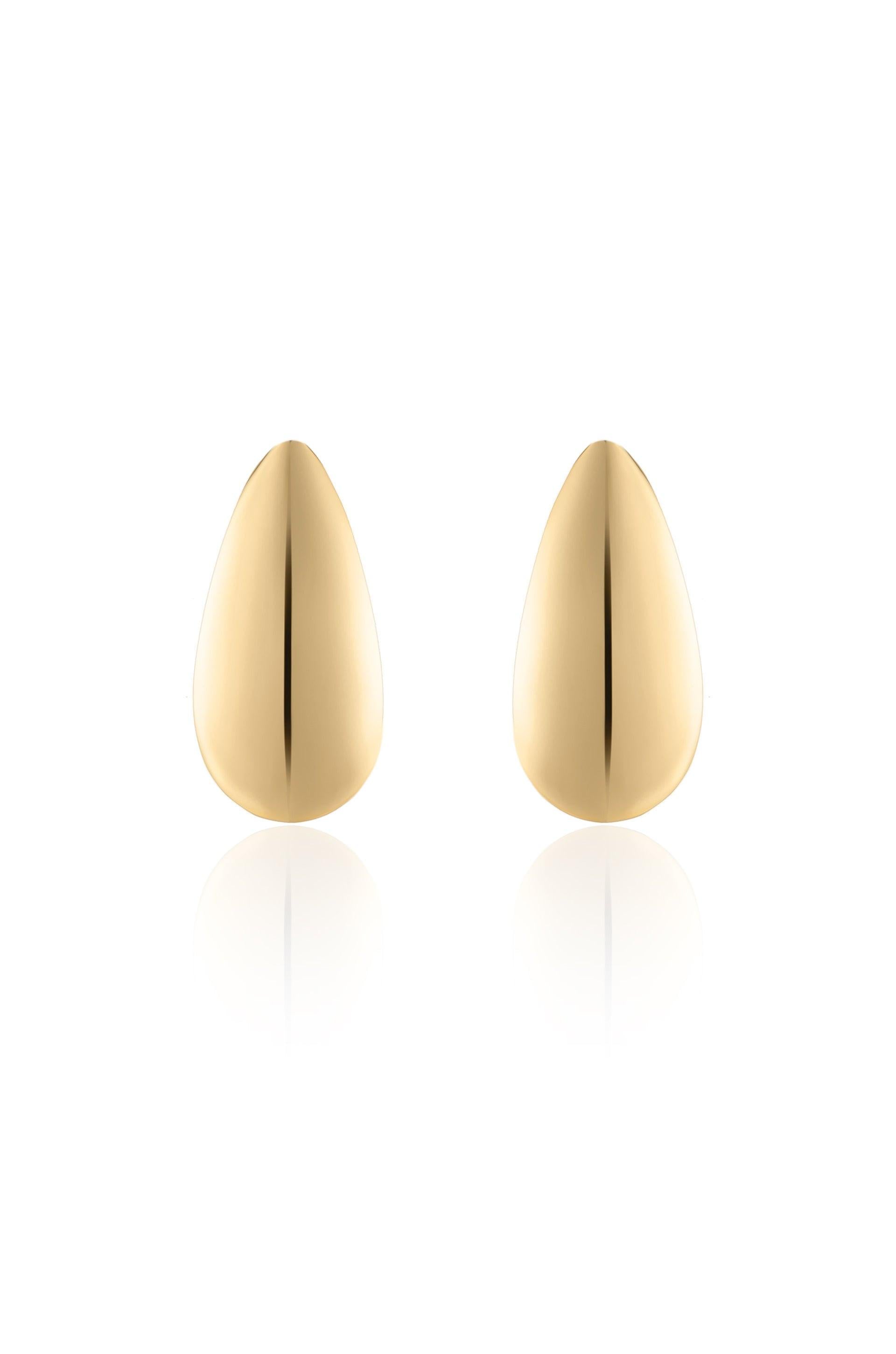 Golden Teardrop Earrings - Flying Tomato - Earrings - Ettika