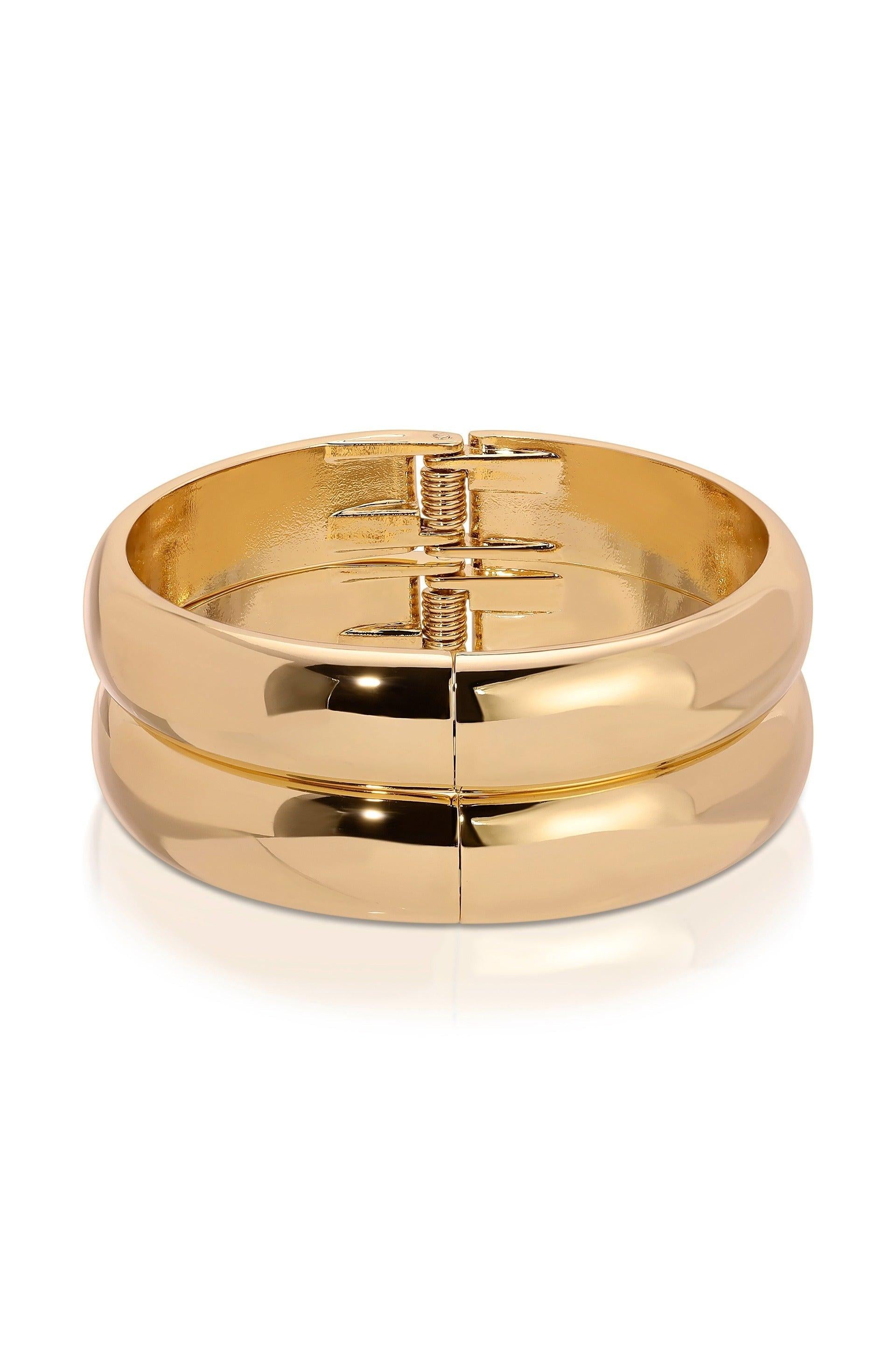 Simple Stack Bangle Set - Flying Tomato - Cuffs and Bangles - Ettika