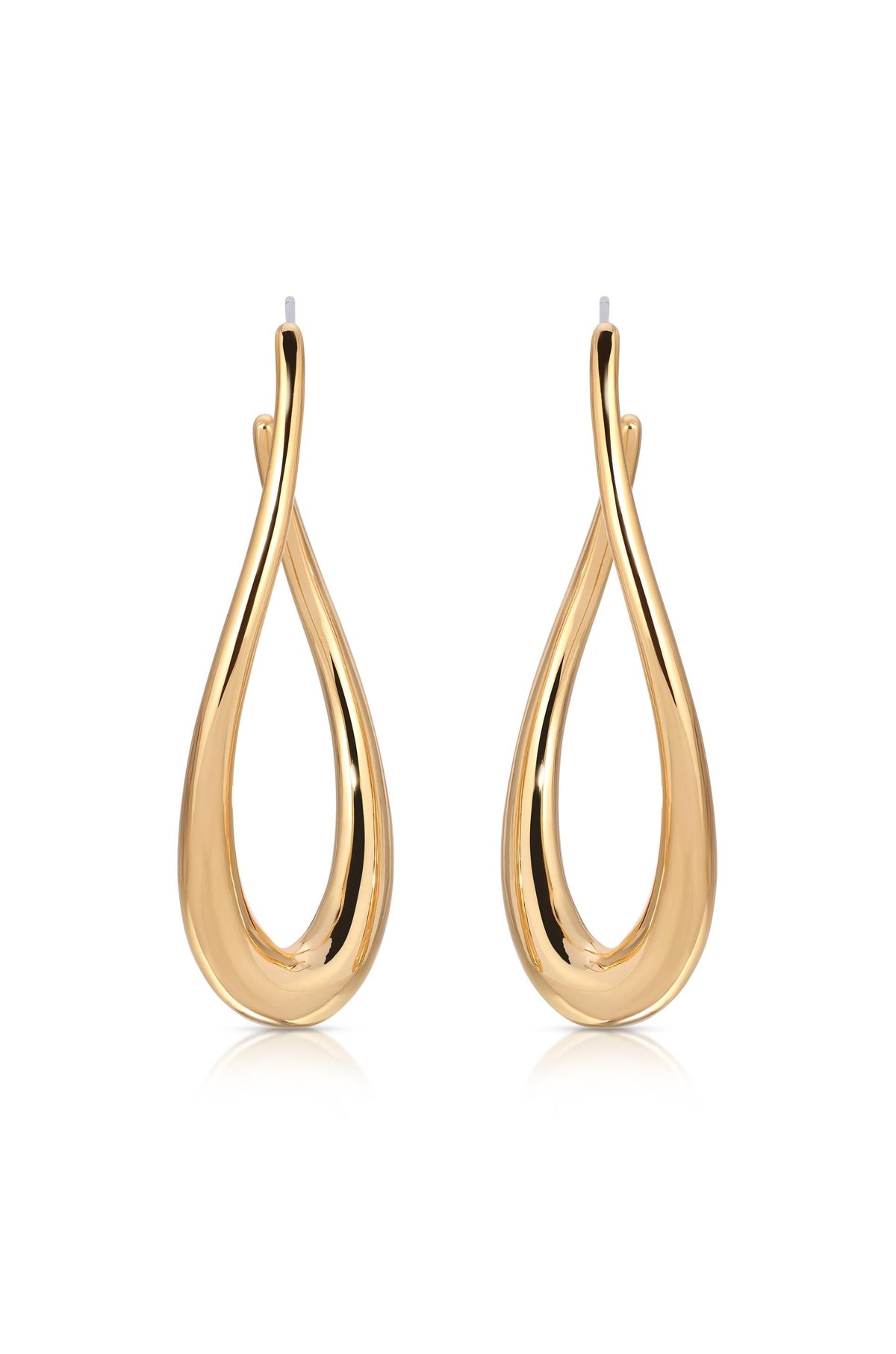 Oblong Abstract Hoop Earring - Flying Tomato - Earrings - Ettika