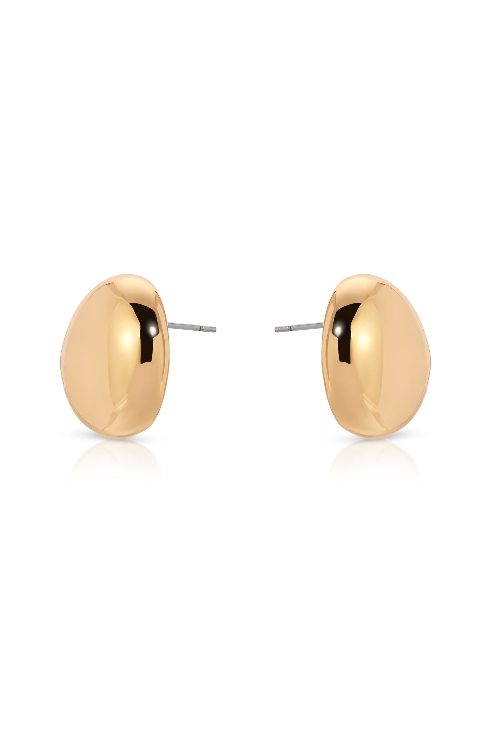 Polished Pebble Stud Earrings