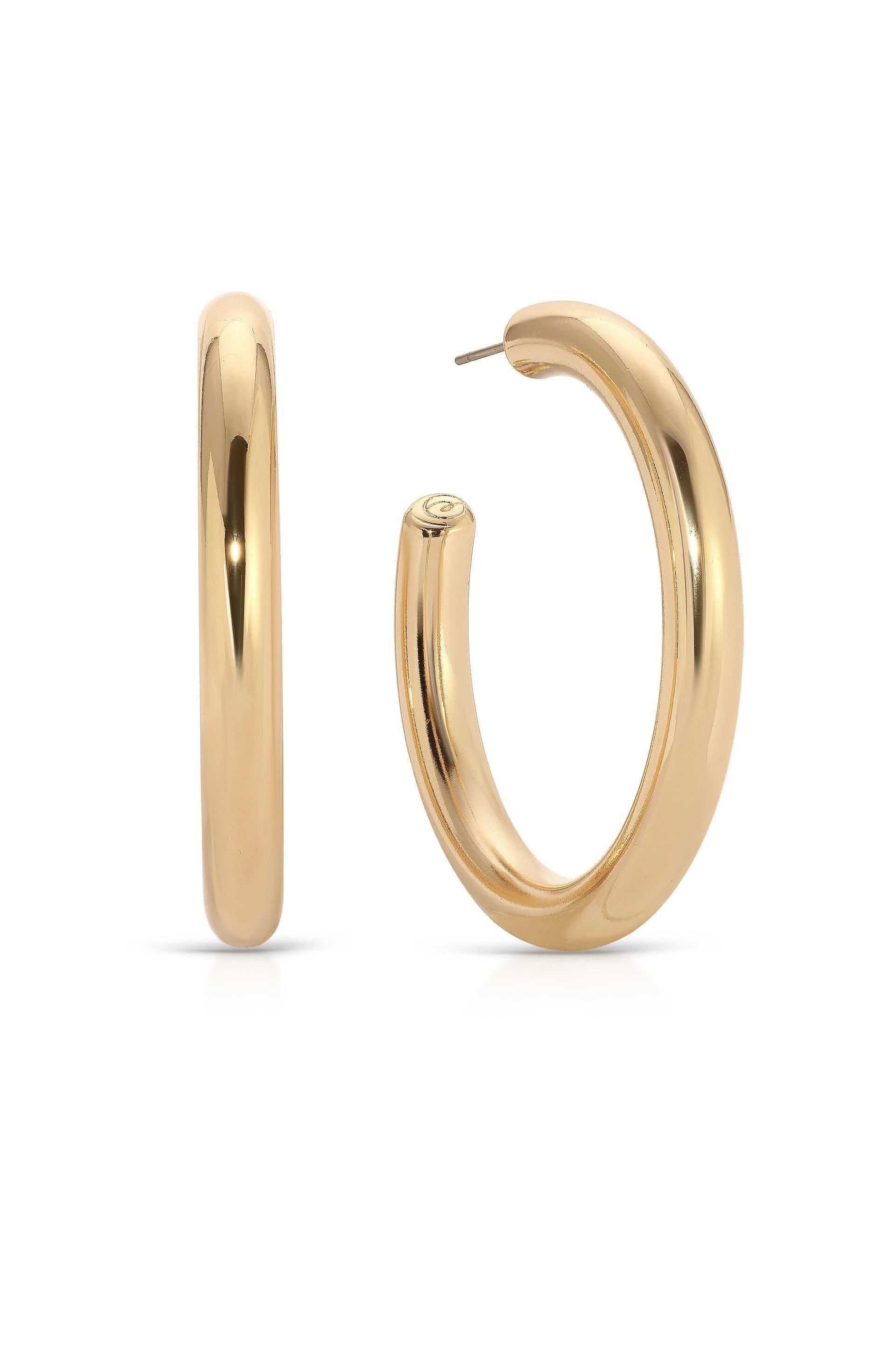 Large Thick Classic Hoops.