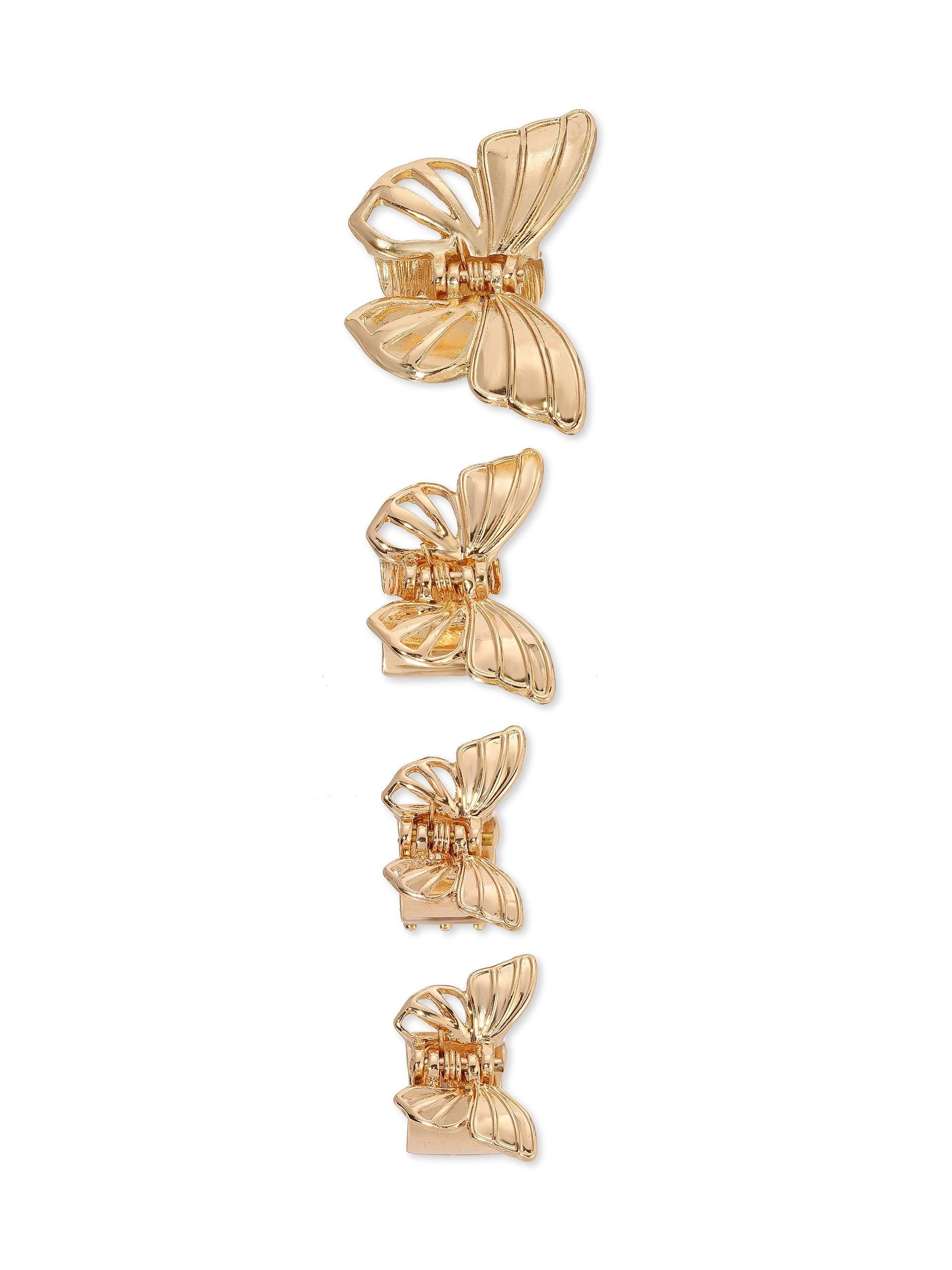 Flight of the Butterfly Golden Clip Set - Flying Tomato - Hair - Ettika