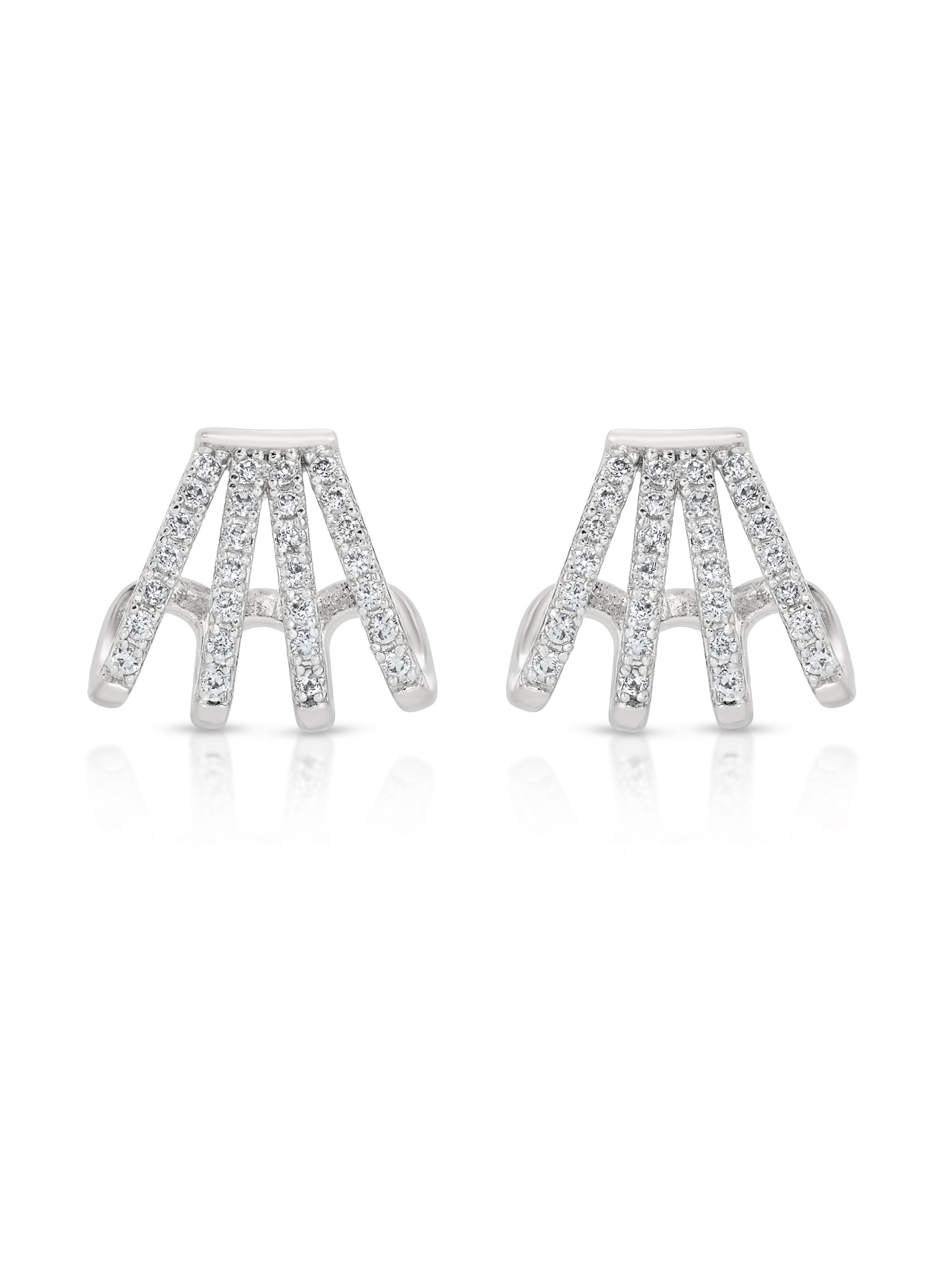 Glisten Wing Pavé Earrings