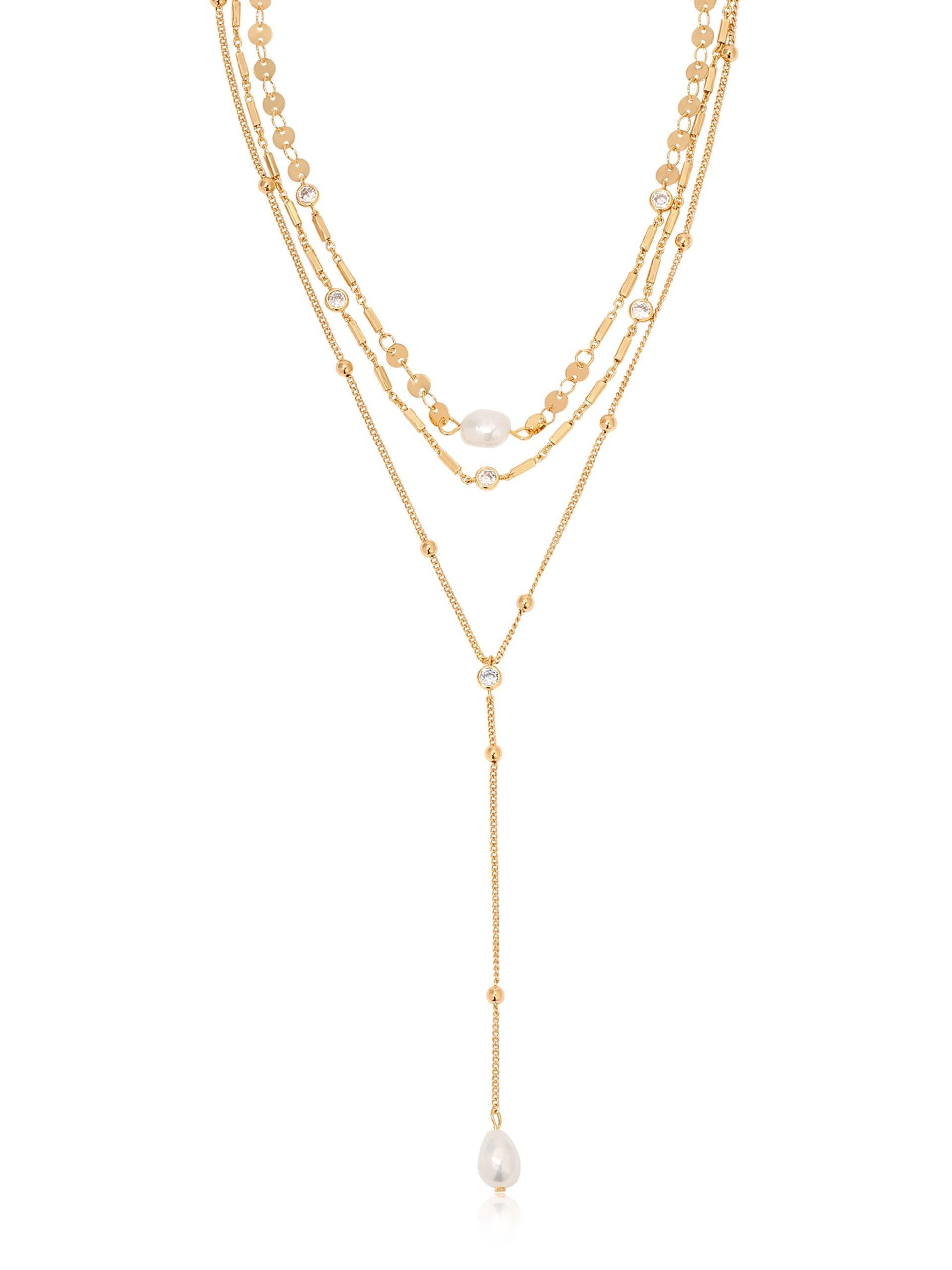 Forever Falling Pearl Lariat - Flying Tomato - Necklaces - Ettika
