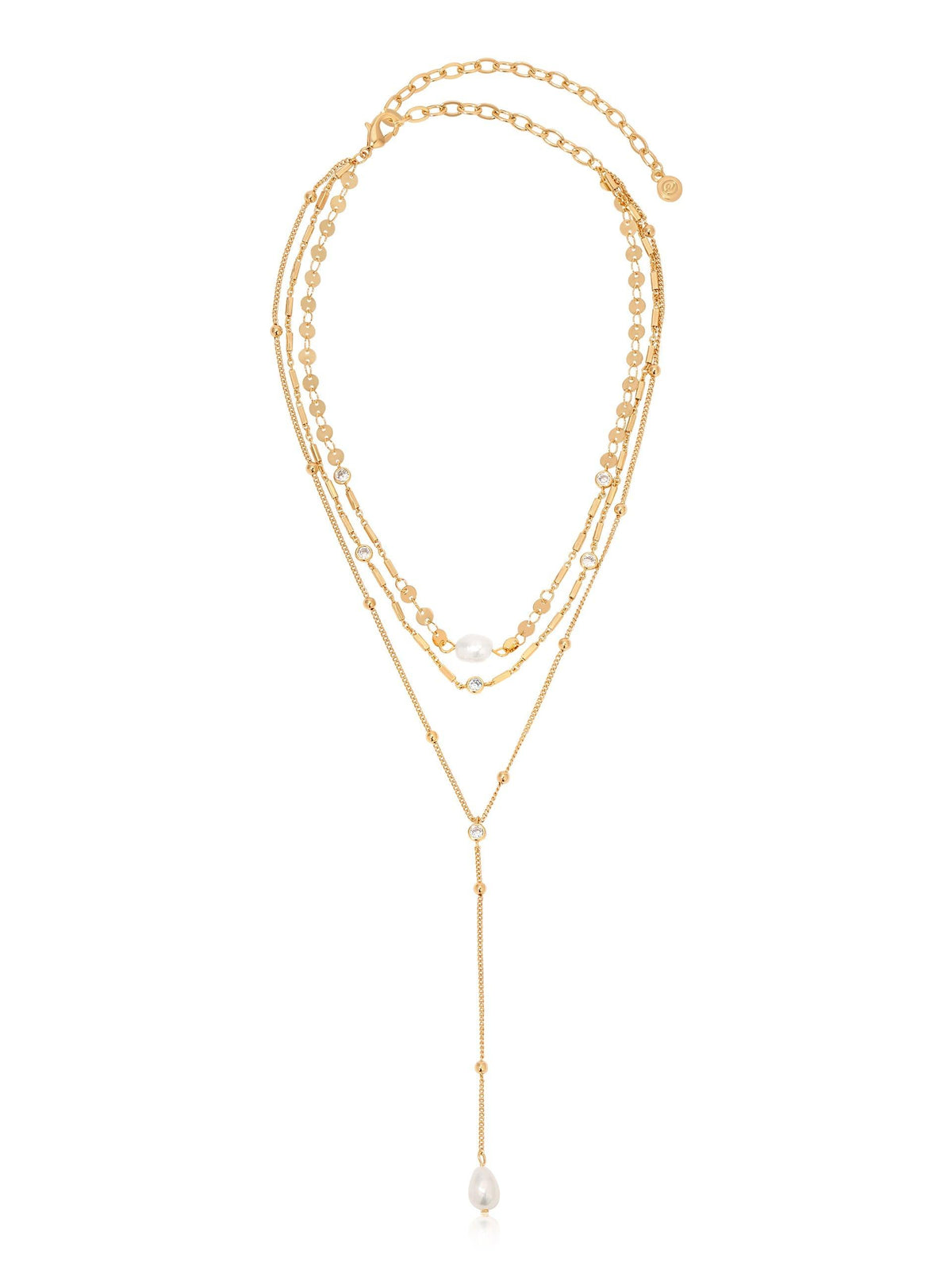 Forever Falling Pearl Lariat - Flying Tomato - Necklaces - Ettika