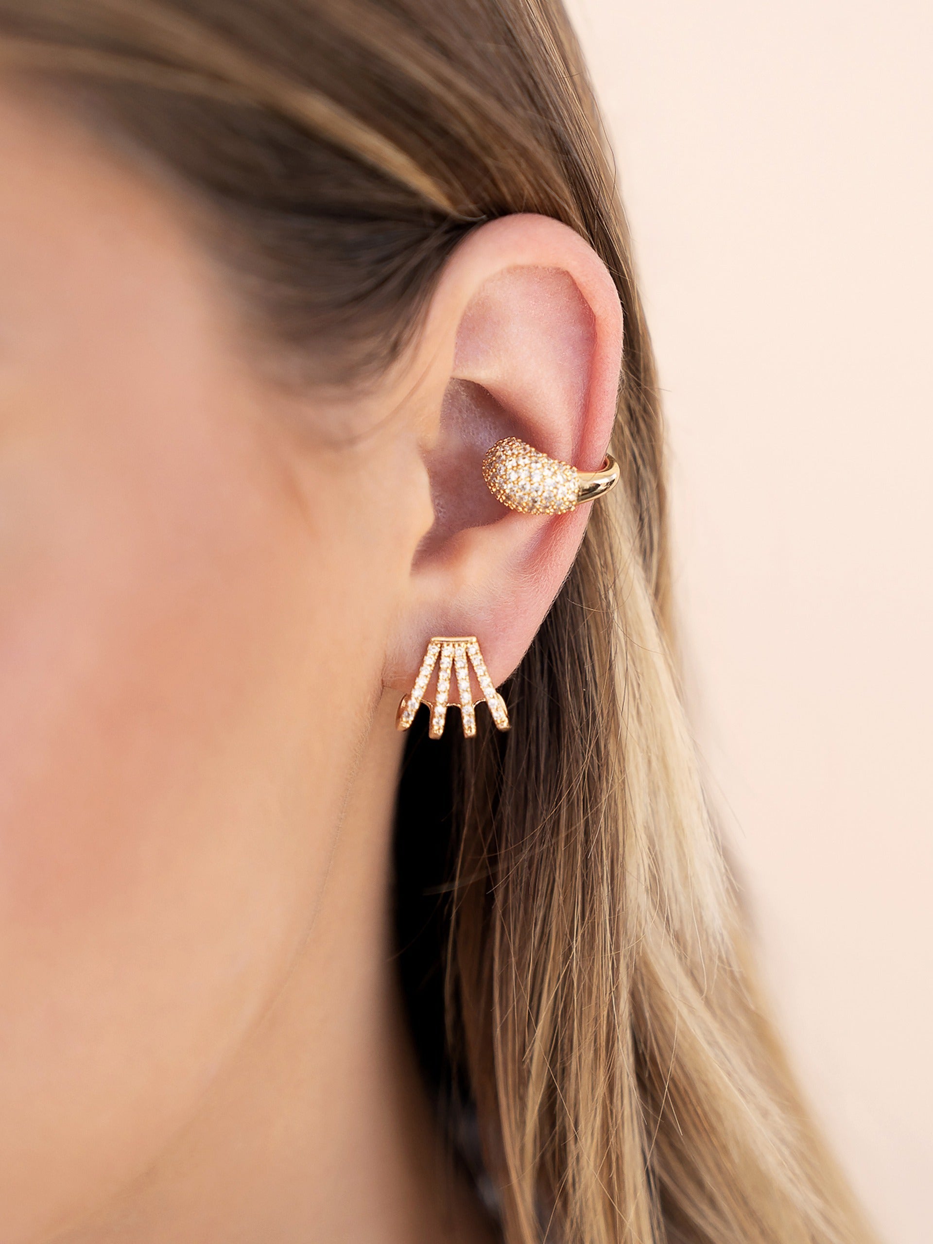 Glisten Wing Pavé Earrings