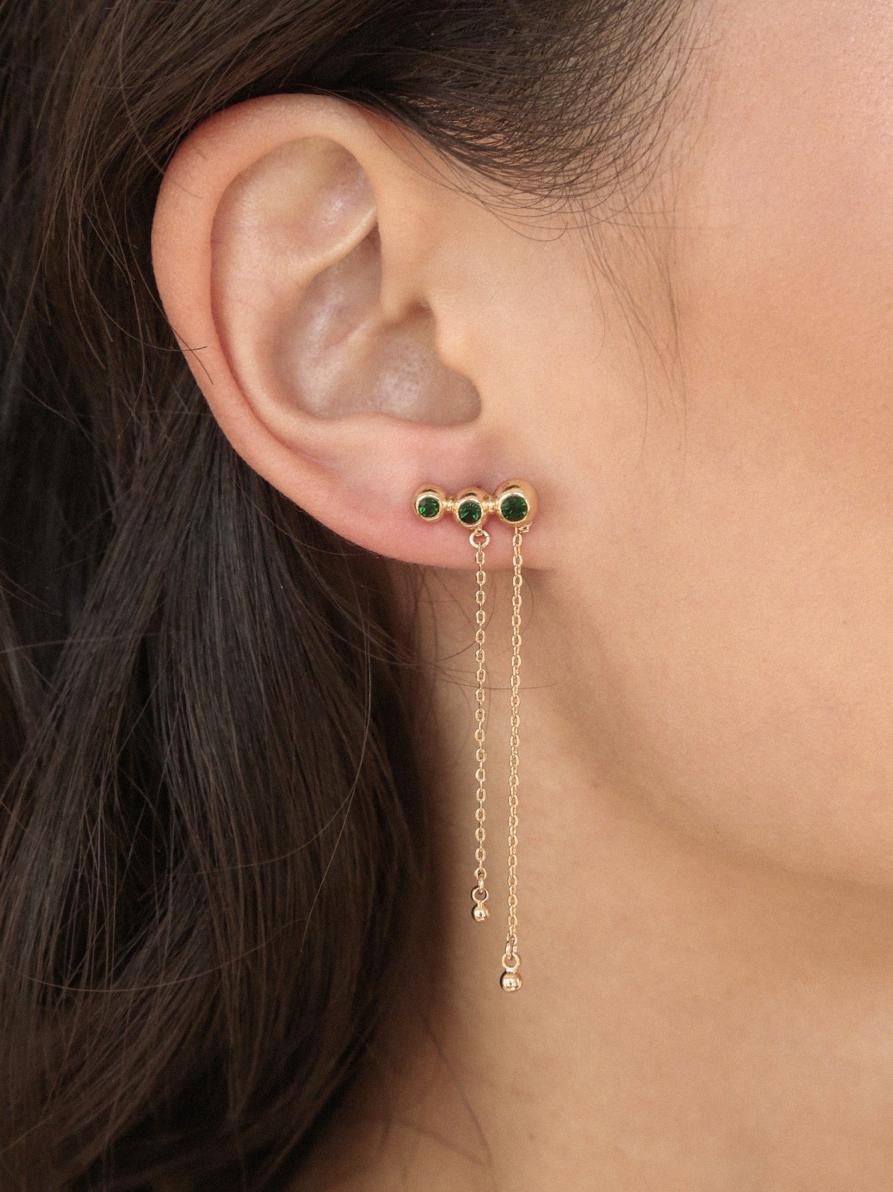 Emerald City Waterfall Earrings - Flying Tomato - Earrings - Ettika
