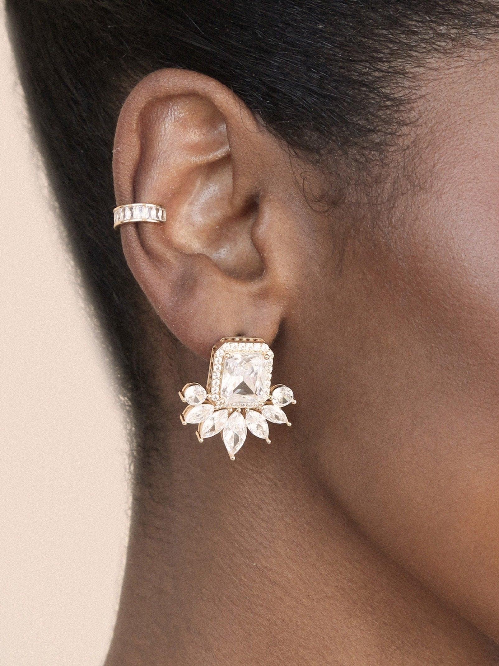 Shine Crystal Stud Earrings - Flying Tomato - Earrings - Ettika