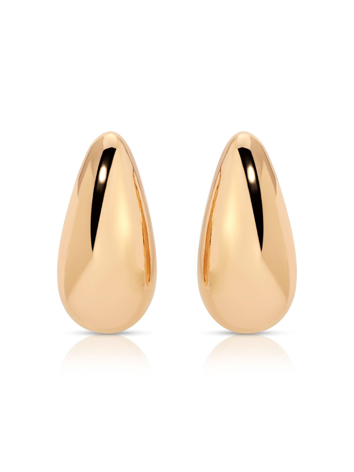 Golden Teardrop Earrings - Flying Tomato - Earrings - Ettika
