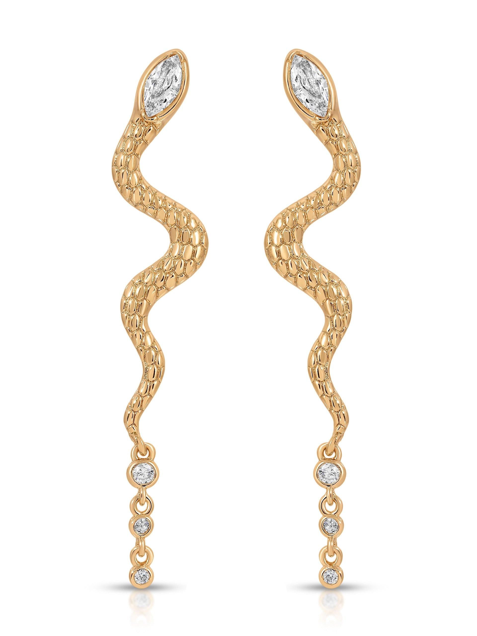 Serpentina Earrings - Flying Tomato - Earrings - Ettika