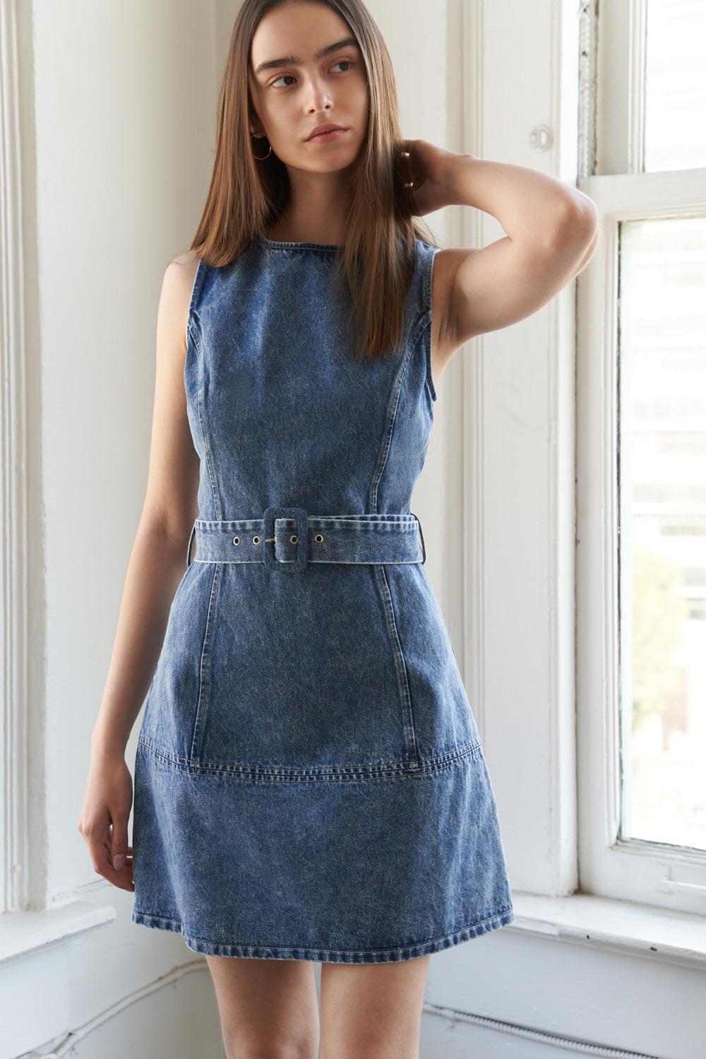 TURN A NEW LEAF MINI DRESS.