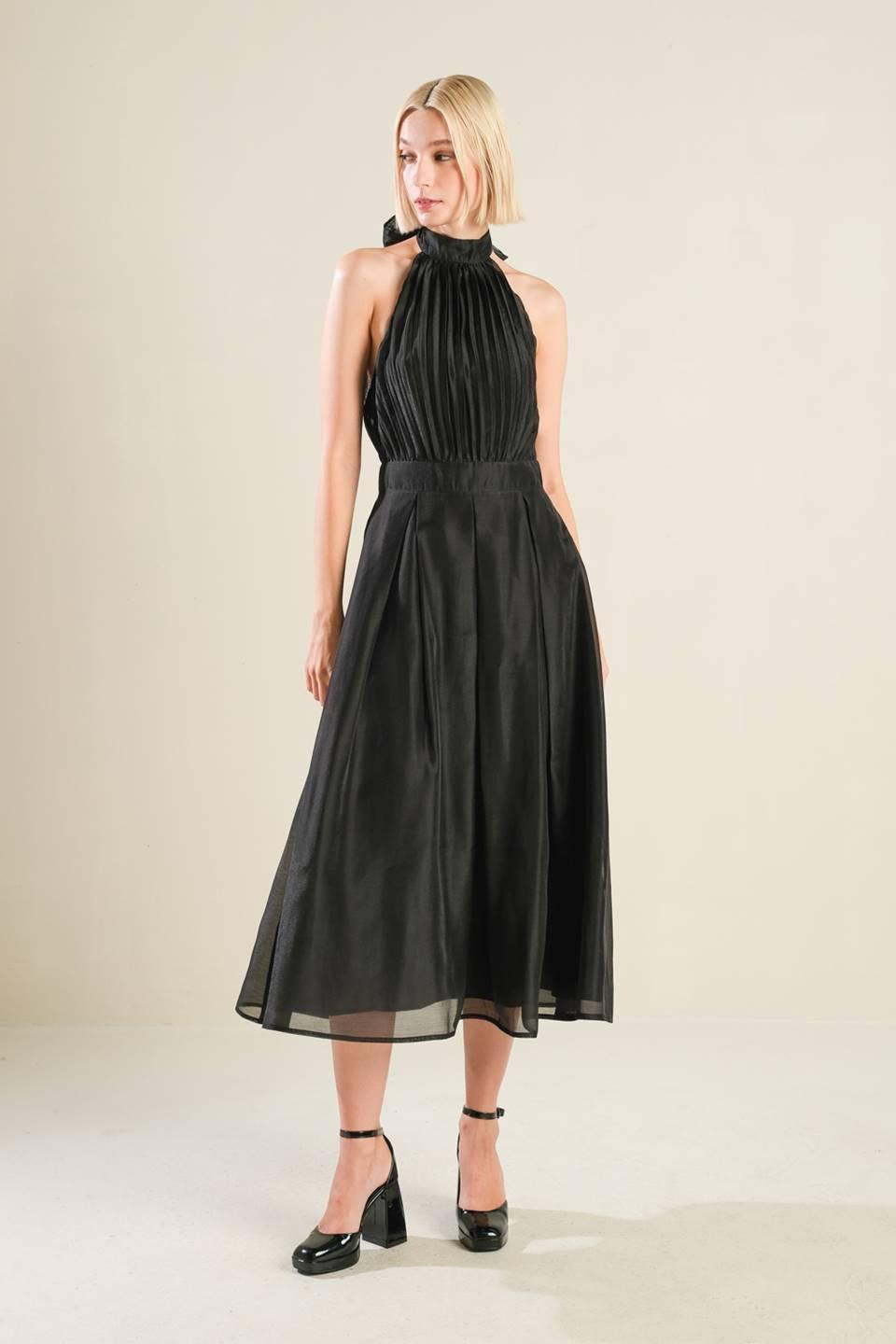 INVITATION TO LOVE WOVEN MIDI DRESS.