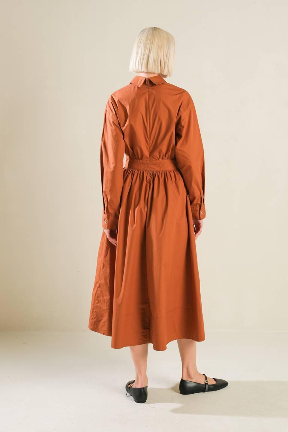 MEADOW MUSE WOVEN MIDI DRESS.