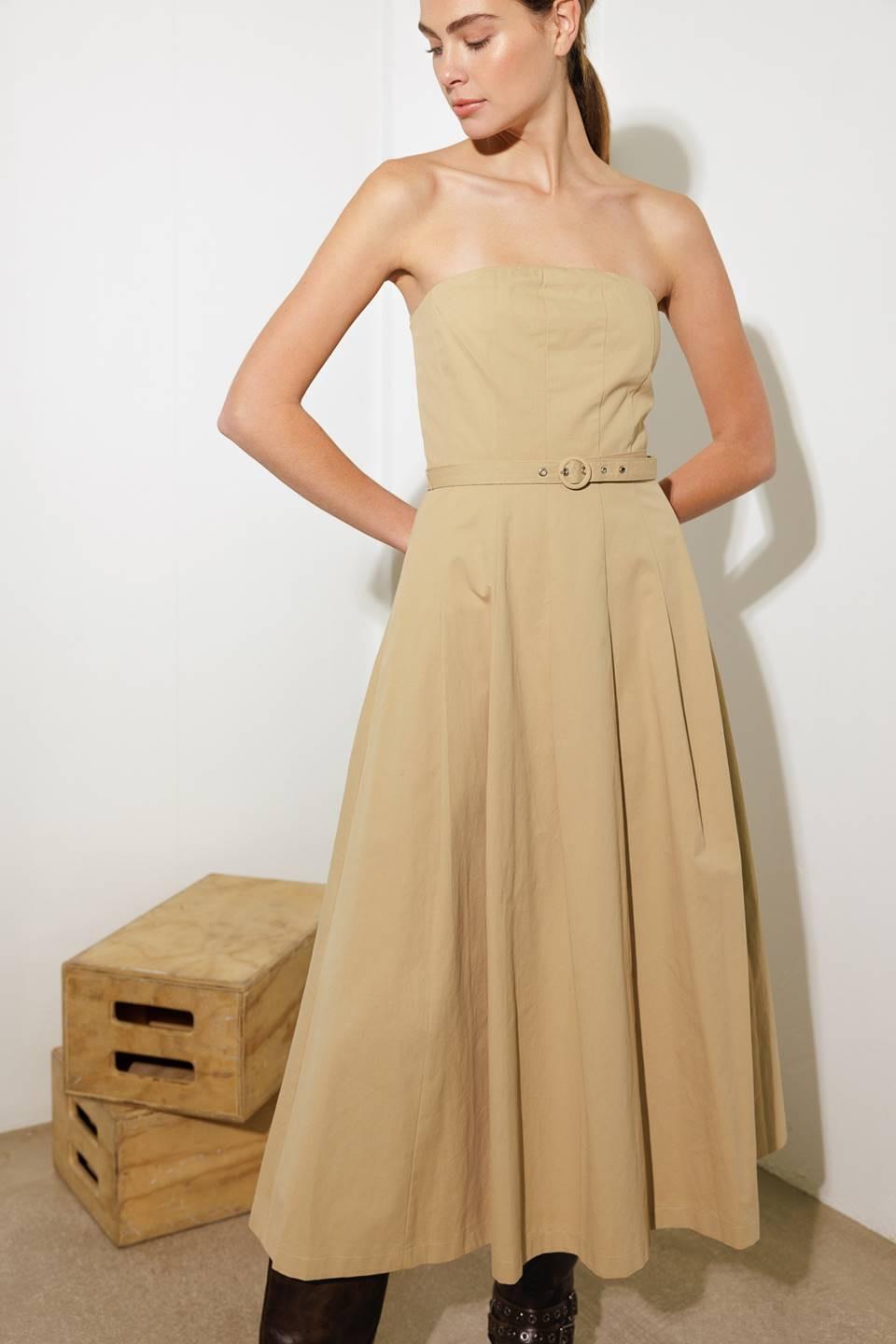 TAKING COMPLIMENTS WOVEN MIDI DRESS - Flying Tomato - DRESSES - Freemarket