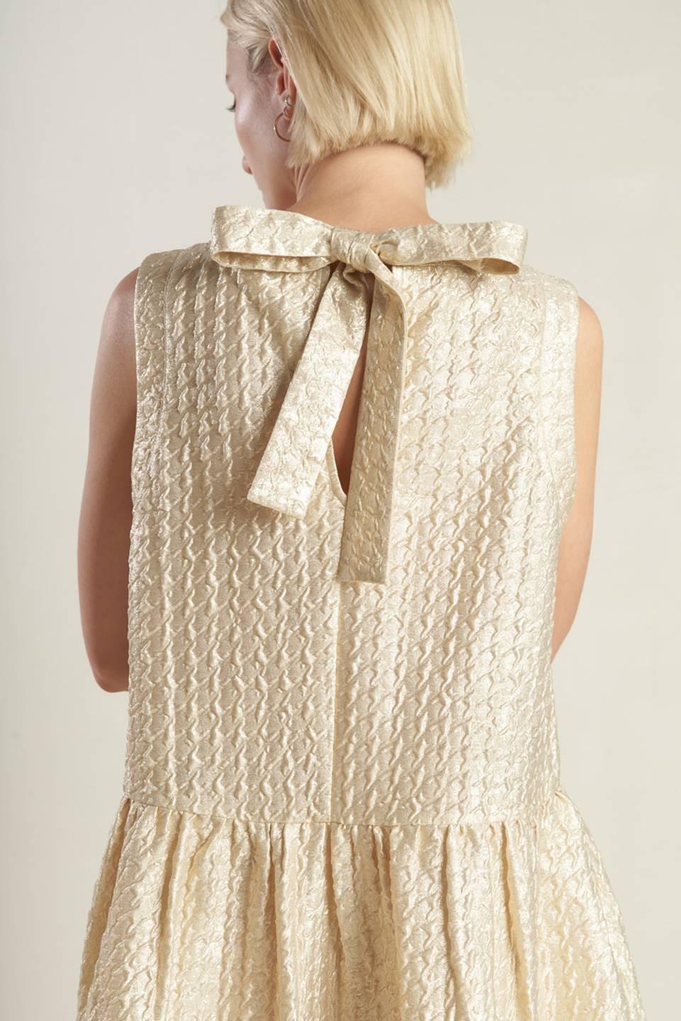HORIZON HIDEAWAY WOVEN MINI DRESS.