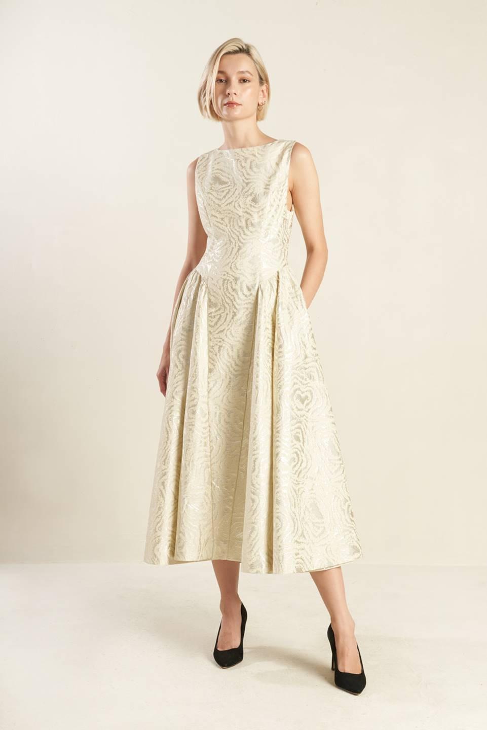 CHECK YOURSELF WOVEN MIDI DRESS l FREEMARKET  Flying Tomato