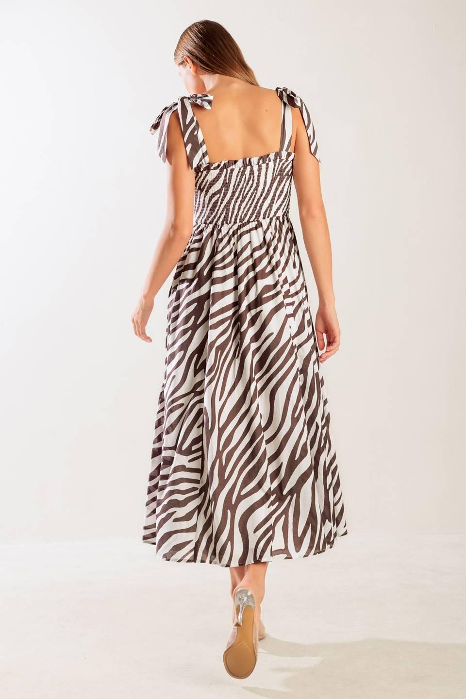DANCING WITH THE WOVEN MIDI DRESS.