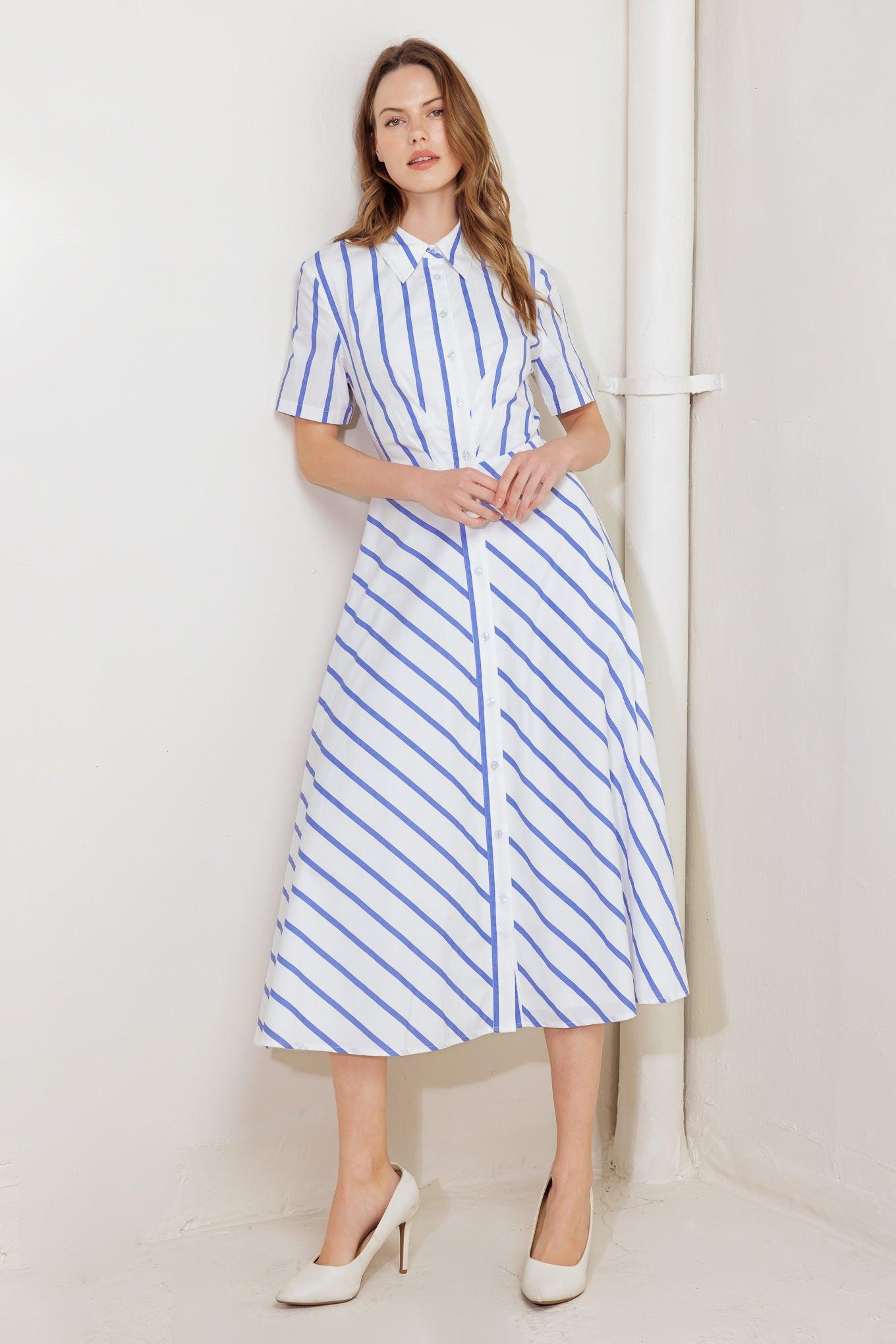 YOU HAD ME AT WOVEN MIDI DRESS.
