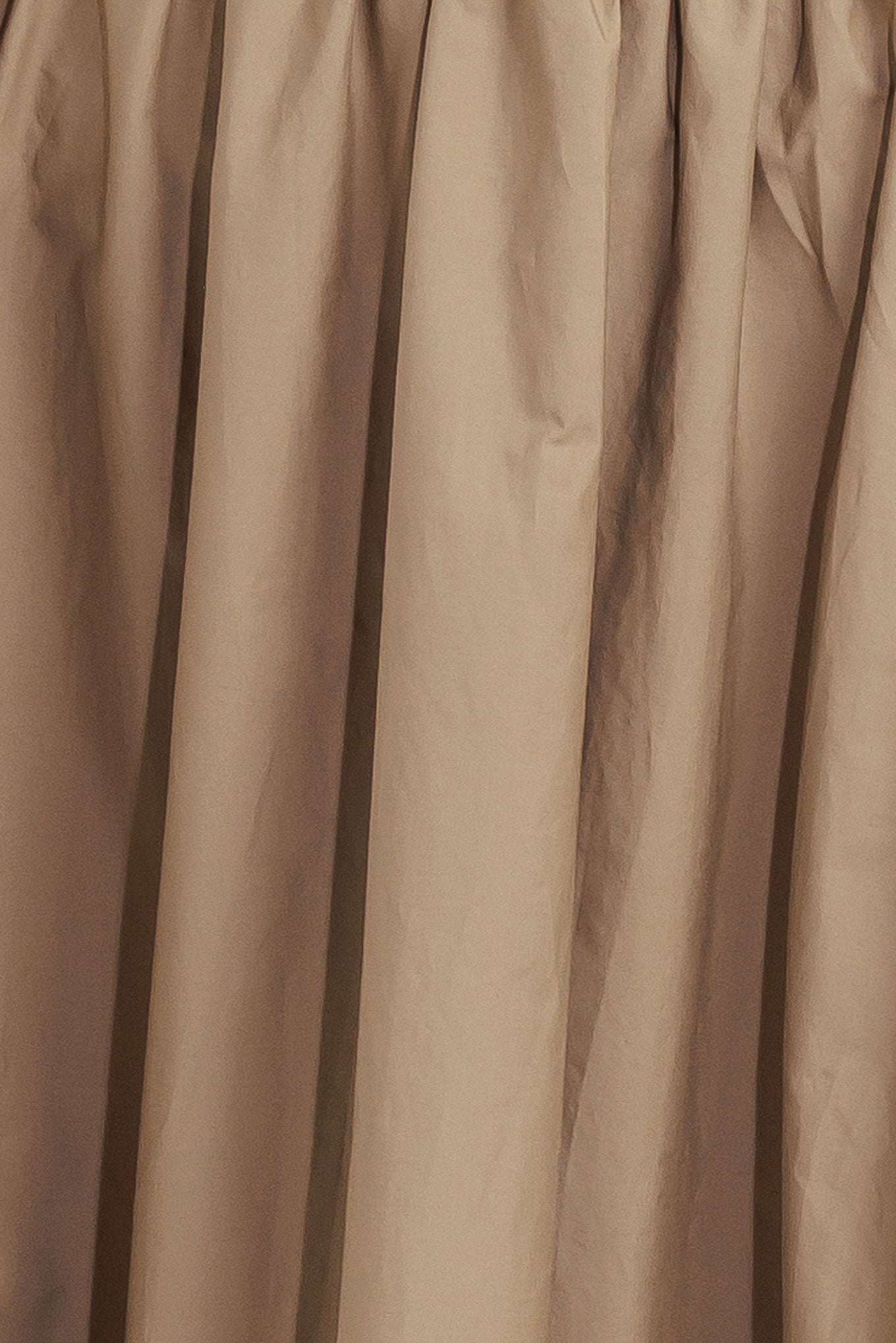 A solid woven midi dress featuring wide neckline, short sleeve, knit midriff, full skirt and back zipper closure