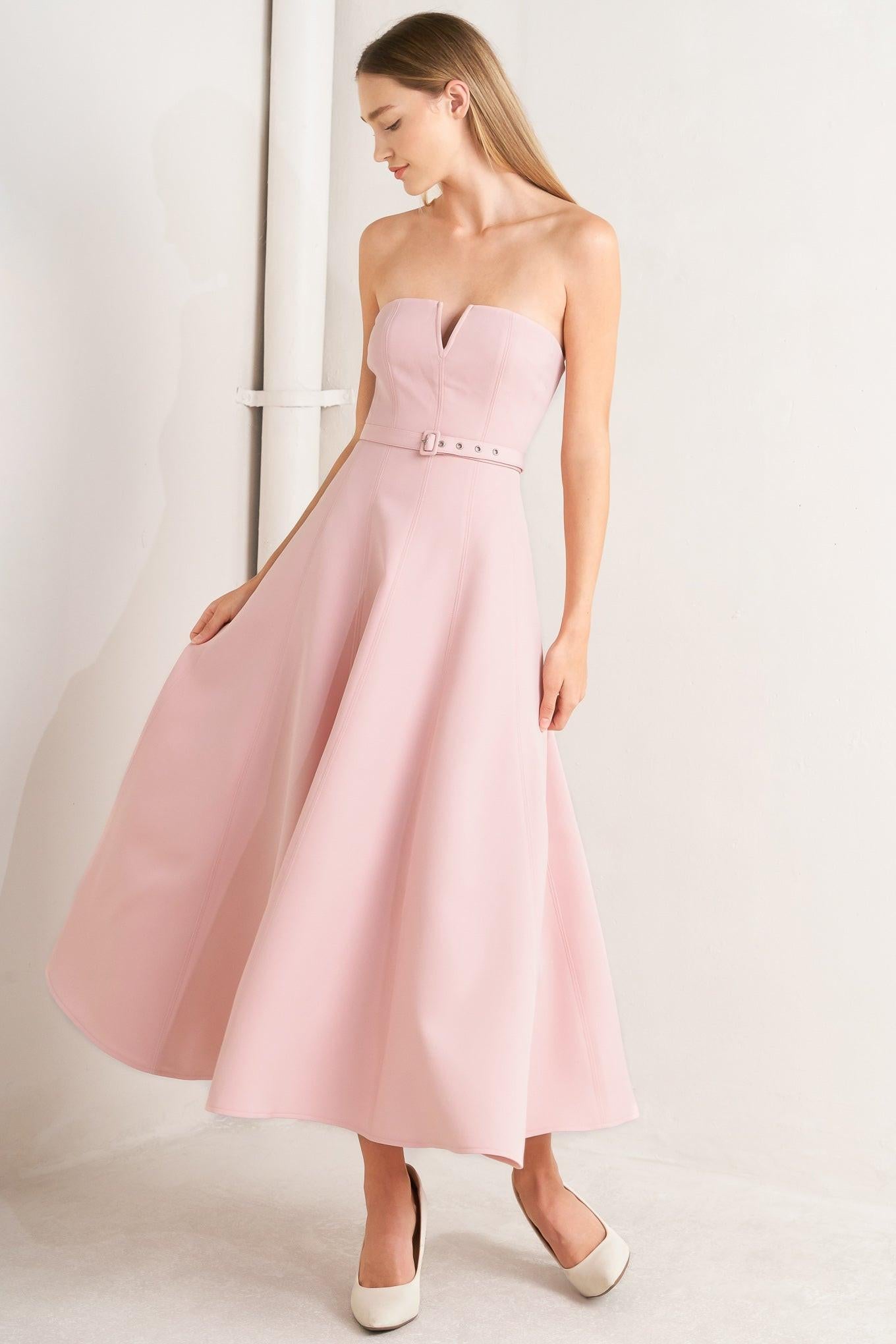 WEEKEND GLAM WOVEN MIDI DRESS.