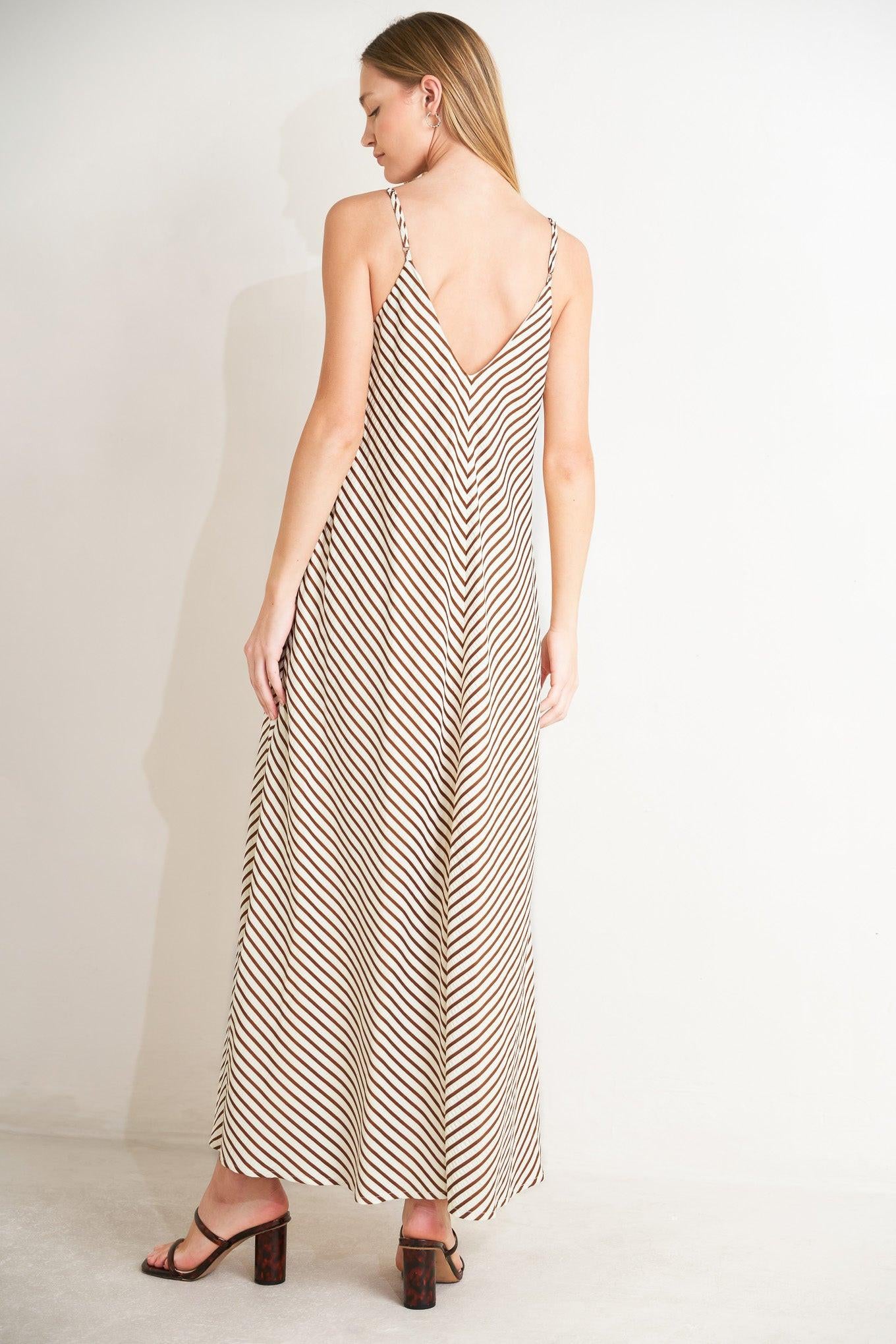 SEASIDE SILHOUETTE WOVEN MIDI DRESS.
