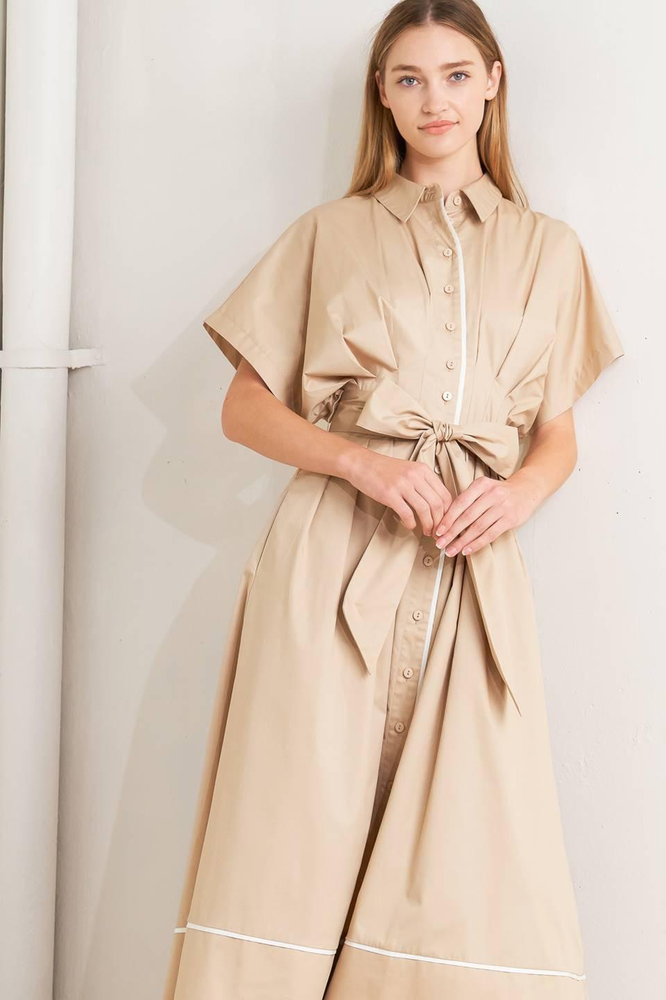CATCH YOU LATER WOVEN MIDI DRESS l FREEMARKET – Flying Tomato