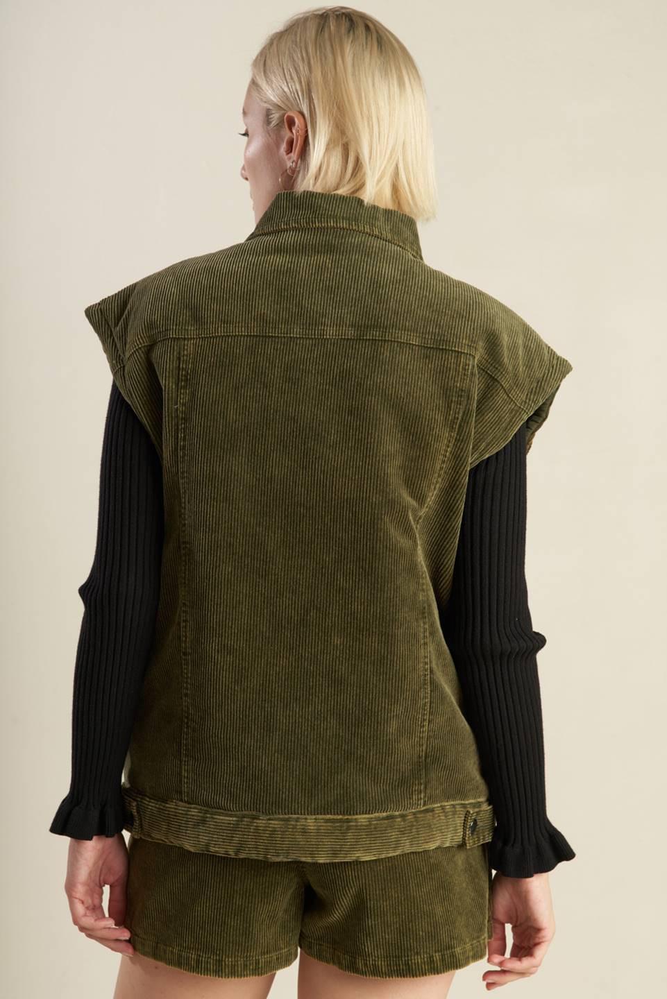 ESCAPING REALITY CORDUROY VEST.
