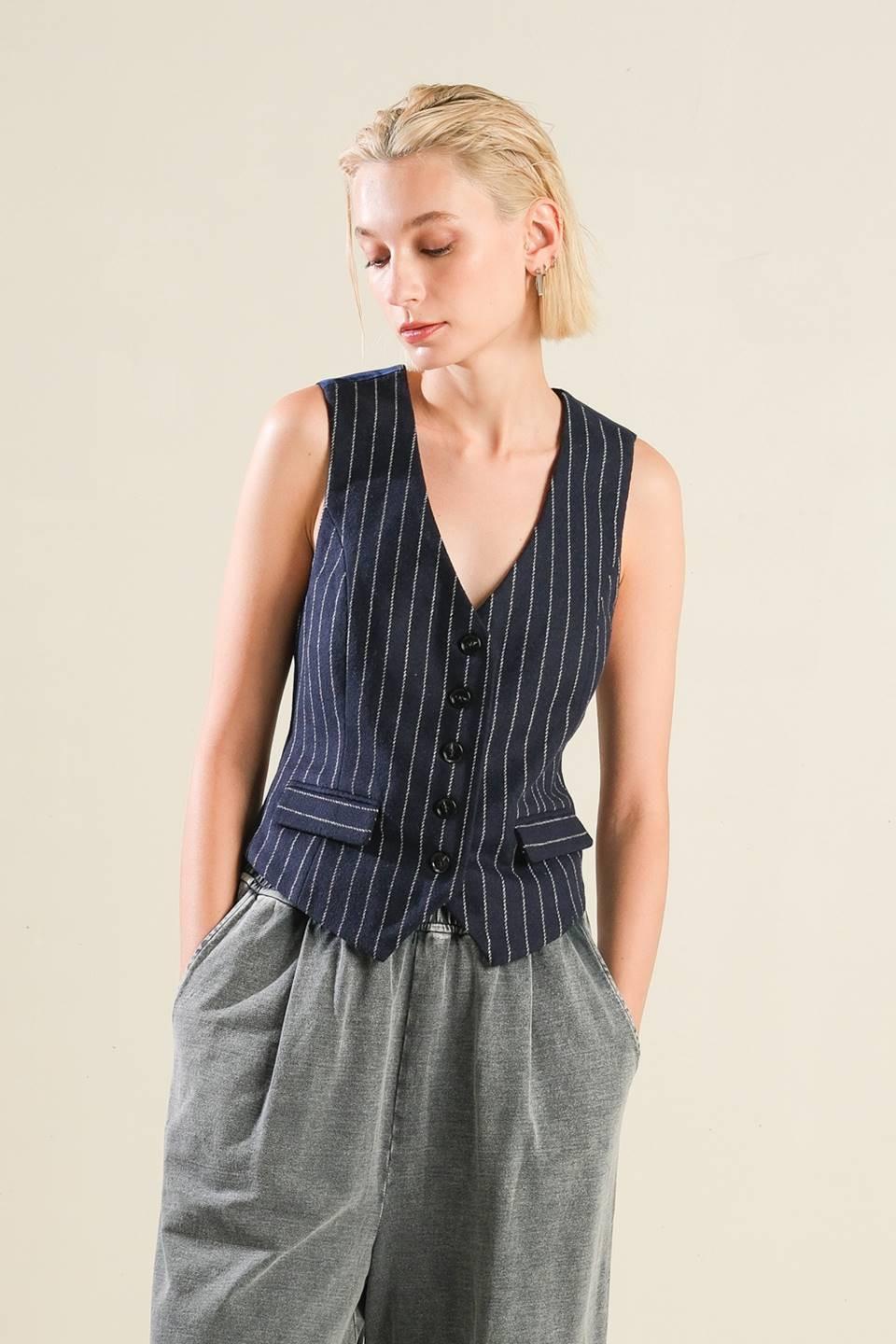 FOREVER CONNECTED WOVEN VEST.