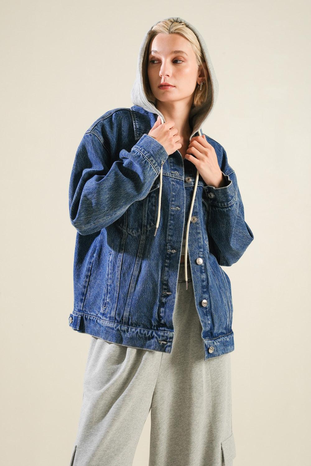 CROSS YOUR MIND DENIM JACKET.
