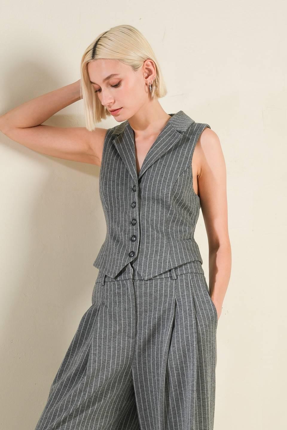WANNA BE LOVED WOVEN VEST.